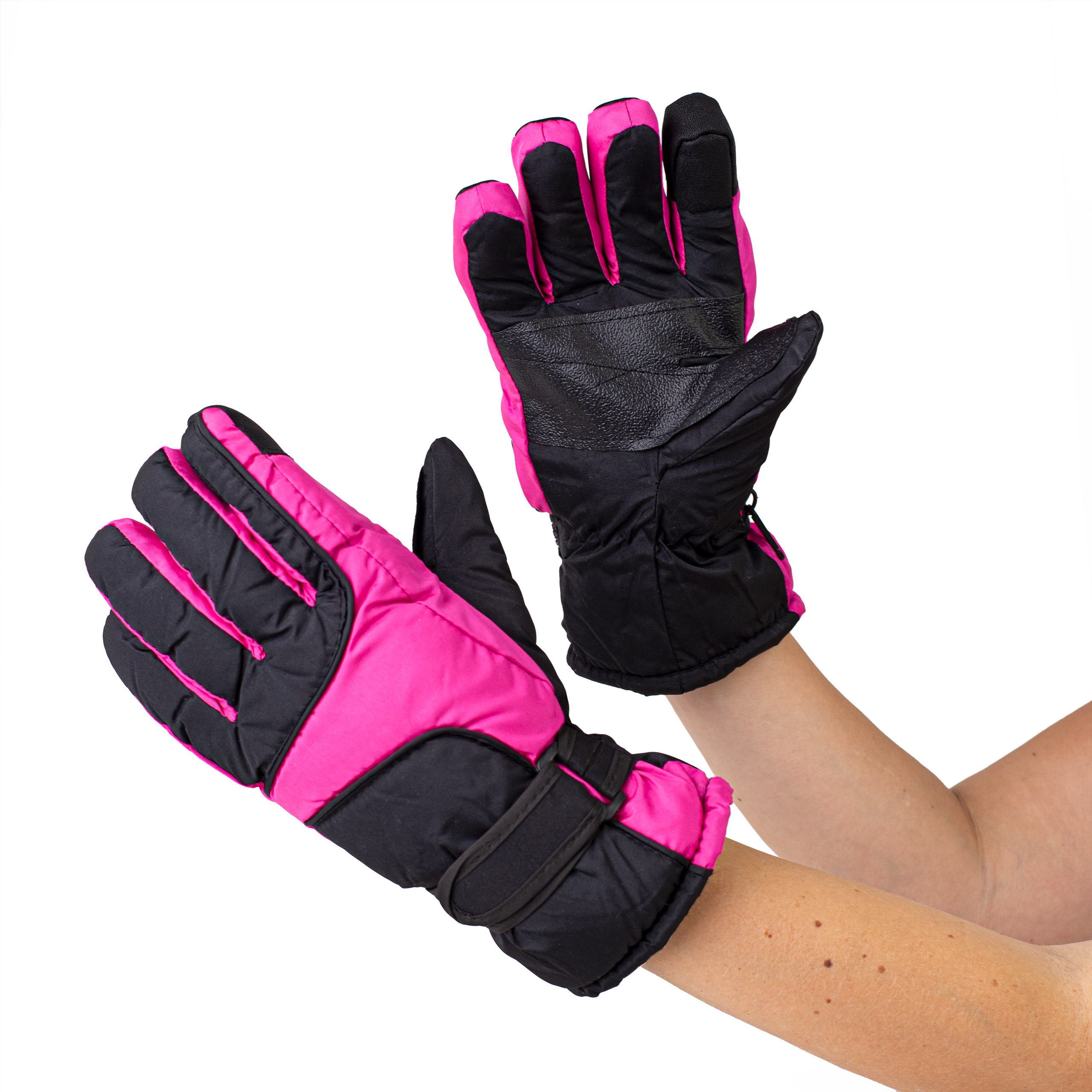 Rękawice zimowe narciarskie na sanki narty rozmiar M dłoń 17 cm