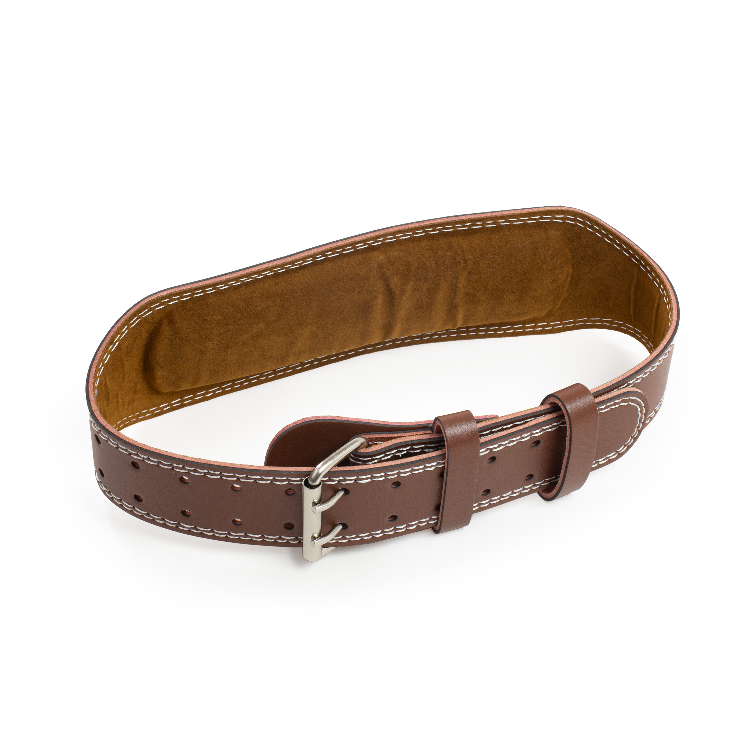 Pas kulturystyczny do podnoszenia ciężarów na siłownię Pretorians L brązowy