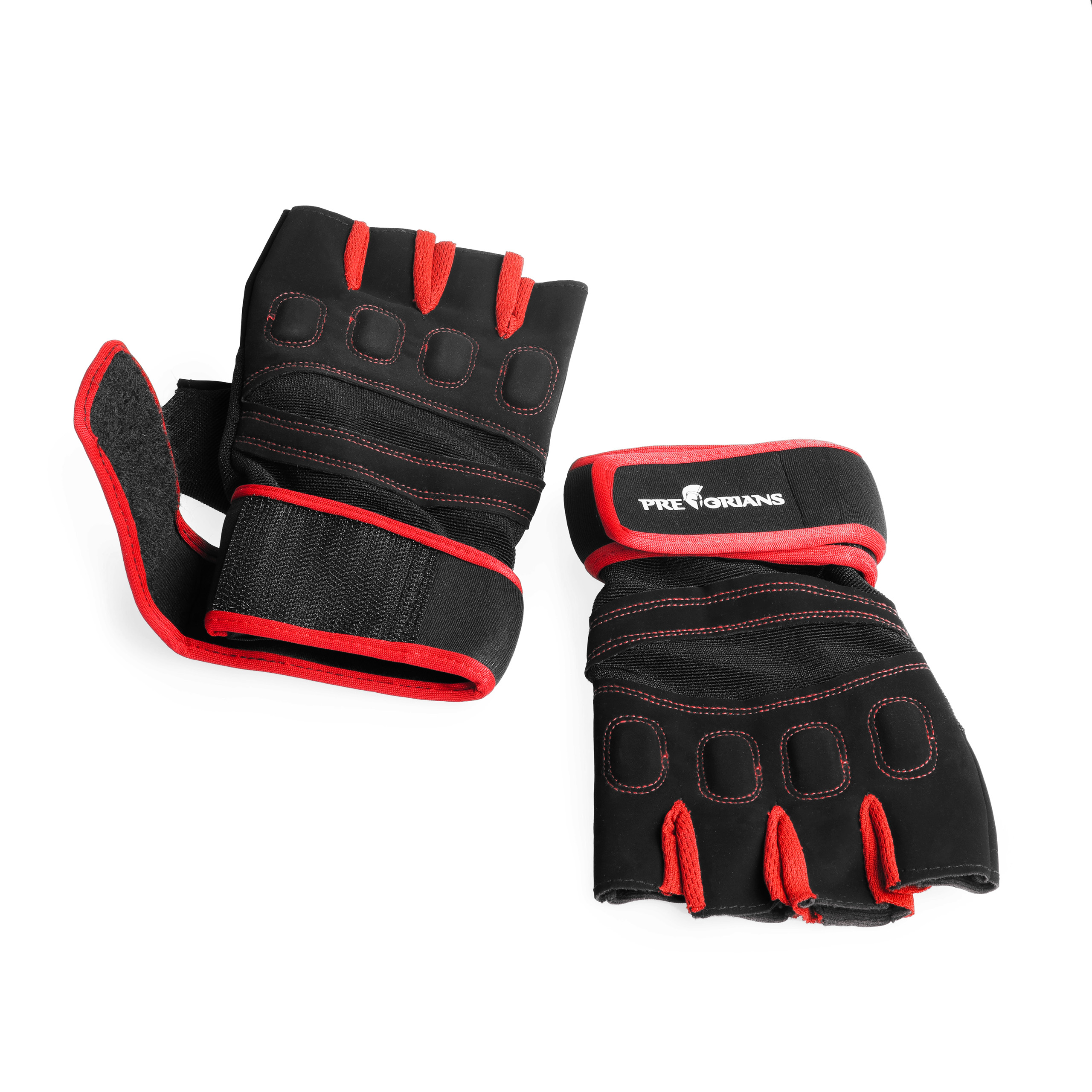Rękawiczki treningowe na siłownię Pretorians czerwone L