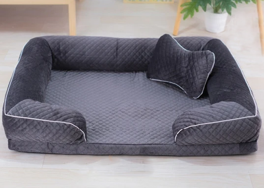 Legowisko posłanie dla psa z poduszką welurowe