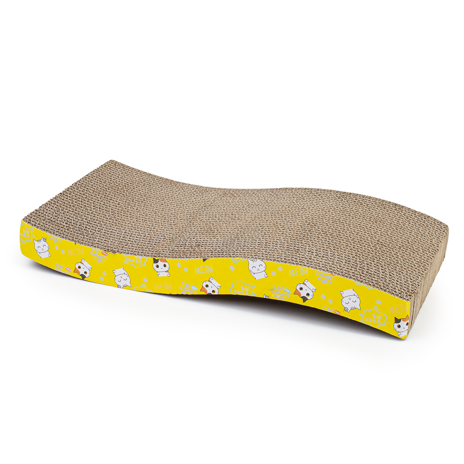 Kartonowy drapak dla kota tekturowa mata do drapania z kocimiętką