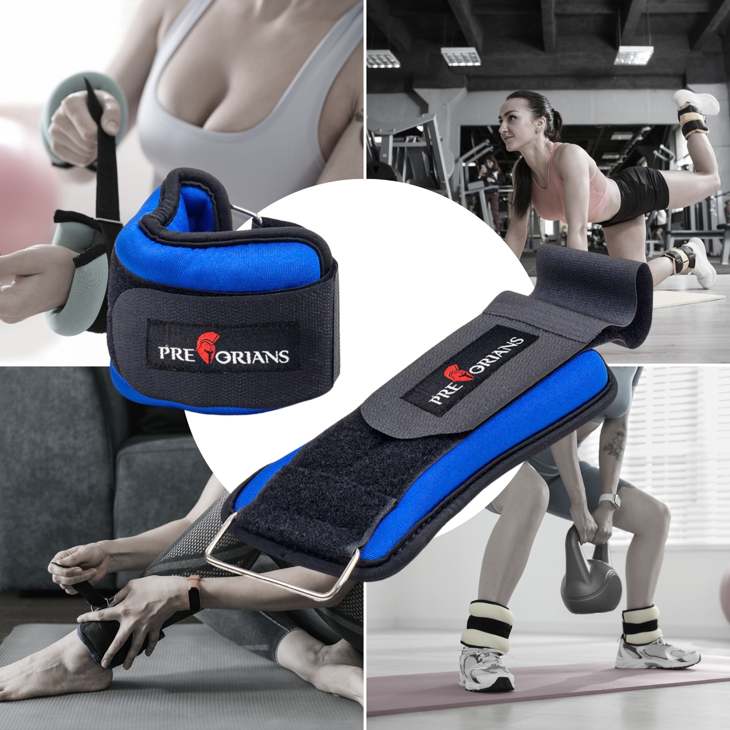 Obciążniki ciężarki na nogi kostki ręce nadgarstki 2x0,5kg Pretorians