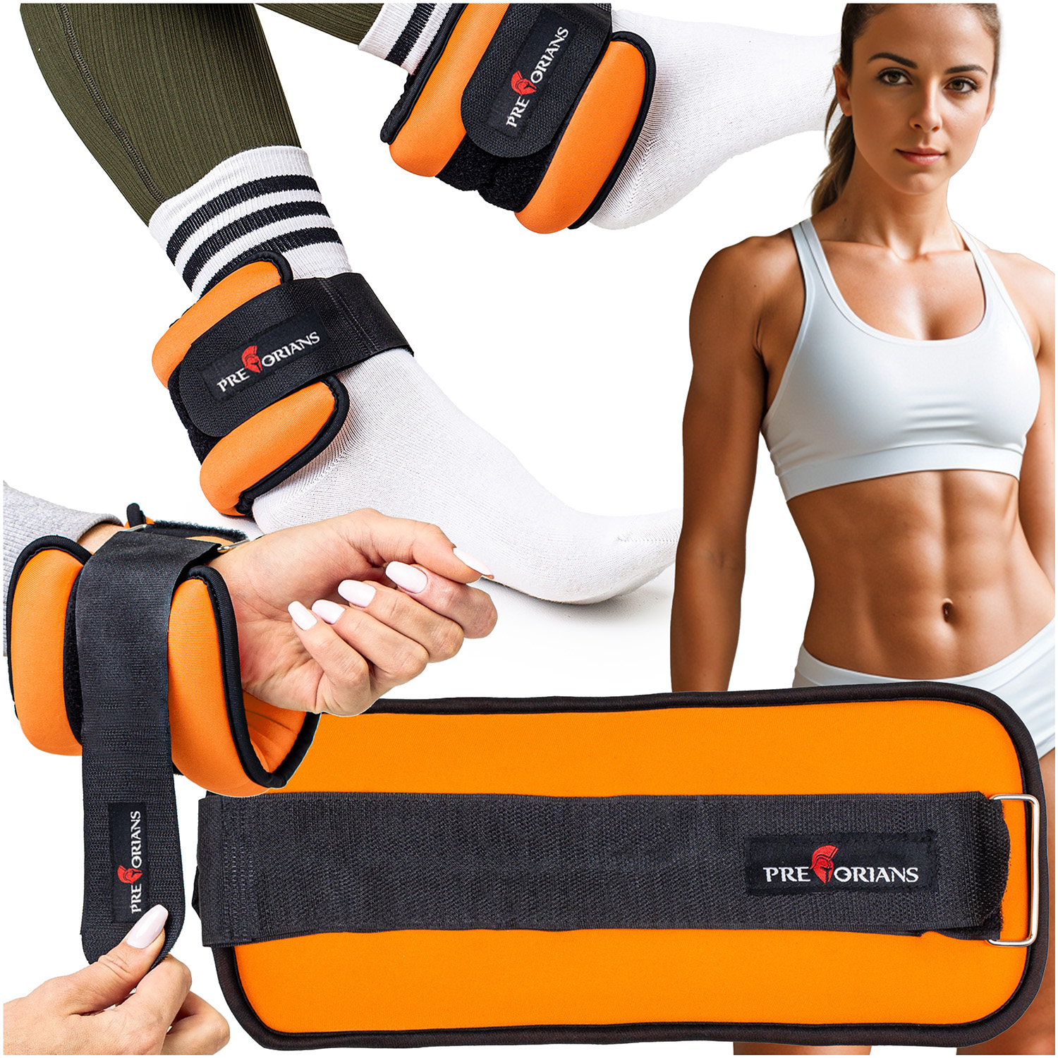 Obciążniki ciężarki na nogi kostki ręce nadgarstki 2x1,5kg Pretorians