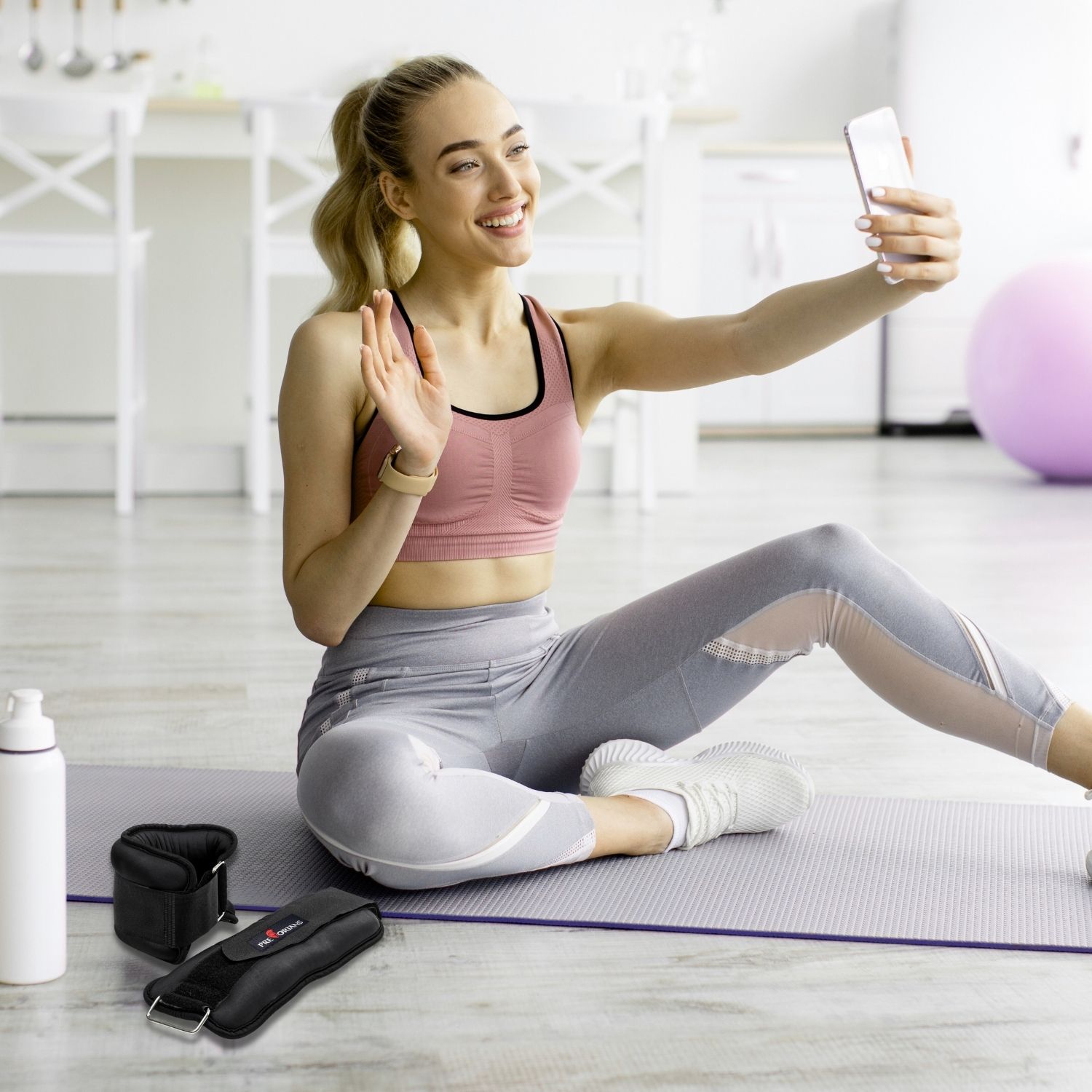 Obciążniki ciężarki na nogi kostki ręce nadgarstki 2x2kg Pretorians