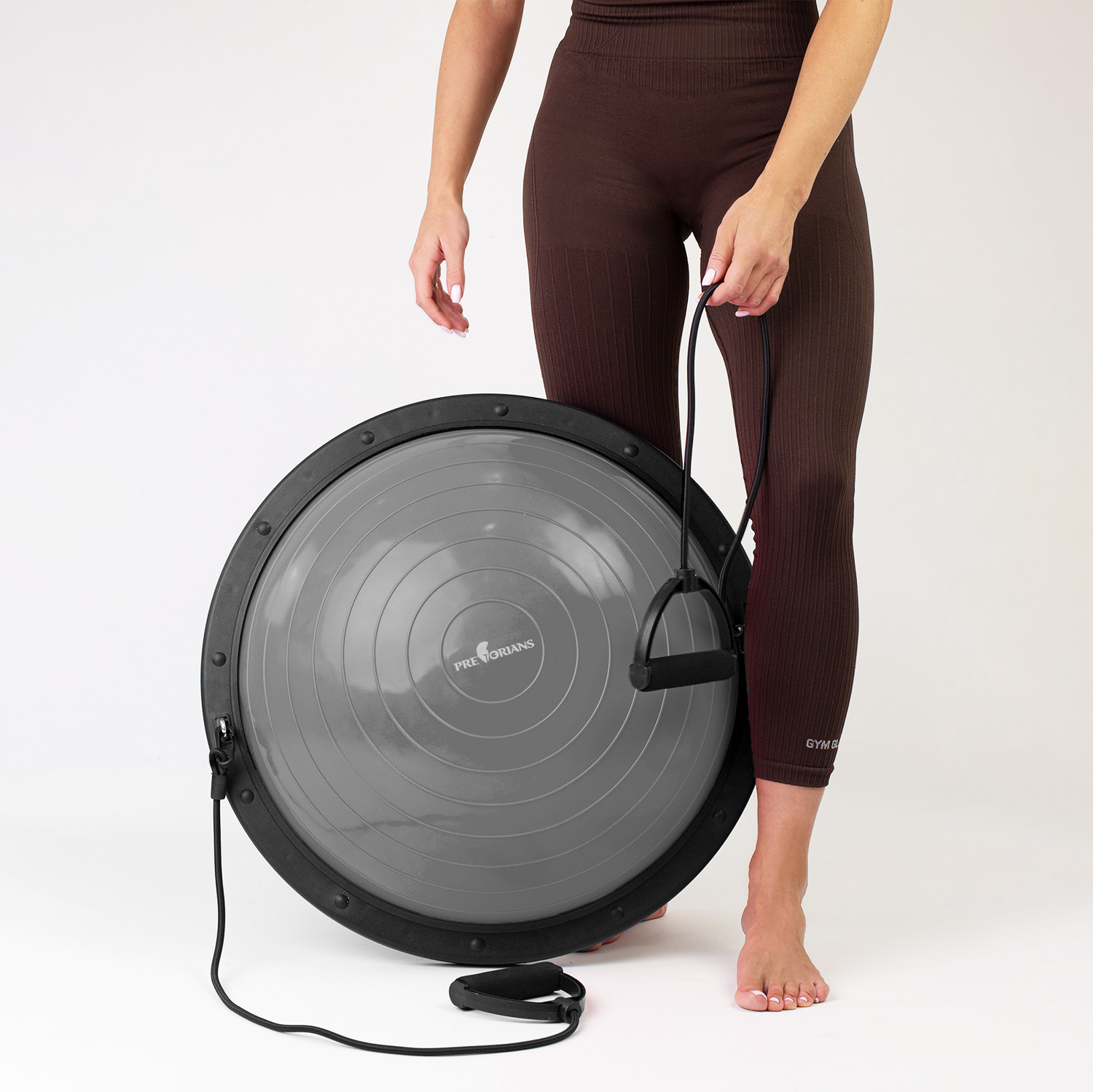 Platforma do balansowania szara piłka do ćwiczeń trener równowagi ekspandery