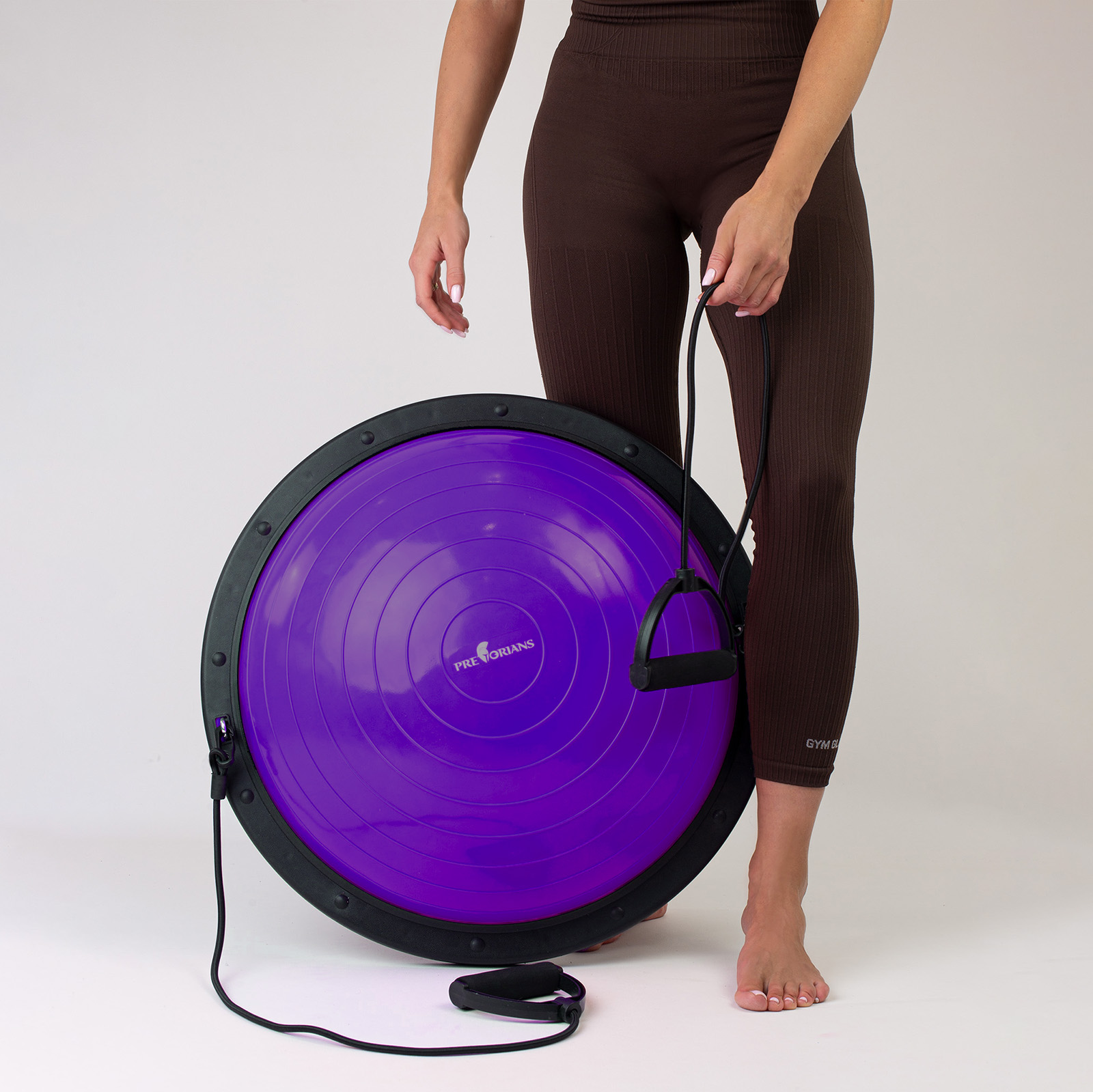 Platforma do balansowania fioletowa piłka do ćwiczeń trener równowagi ekspandery