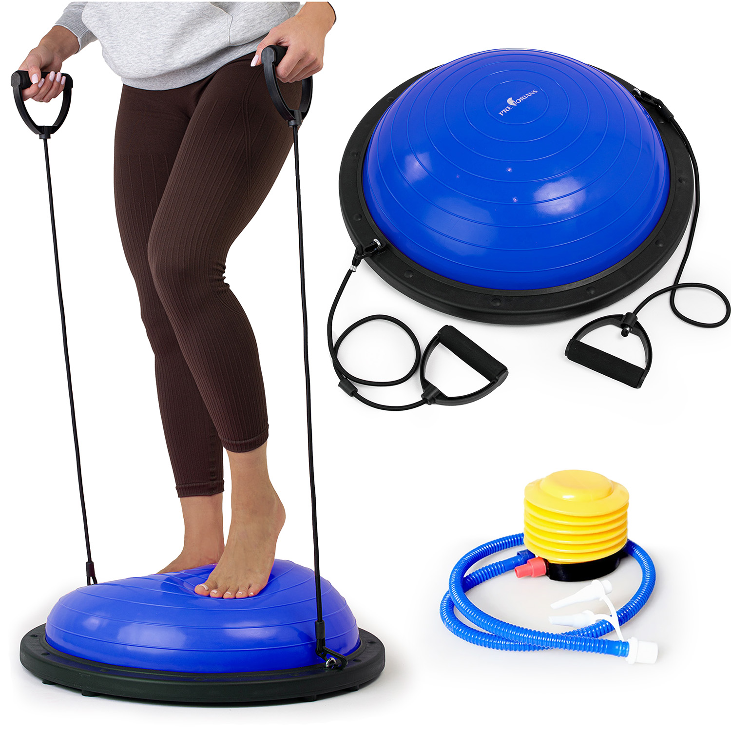 Platforma do balansowania niebieska piłka do ćwiczeń trener równowagi ekspandery