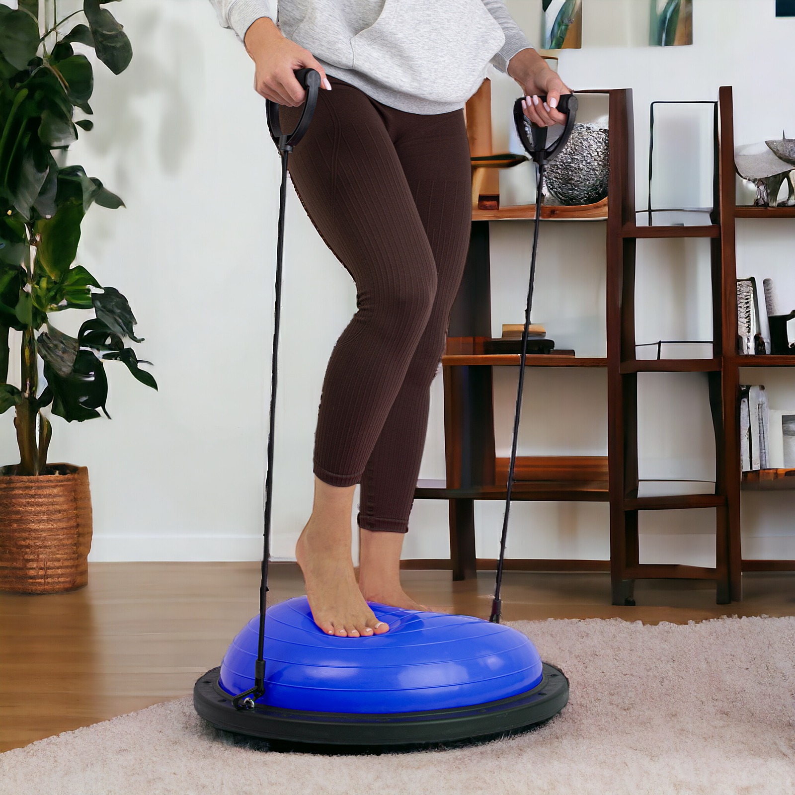 Platforma do balansowania niebieska piłka do ćwiczeń trener równowagi ekspandery