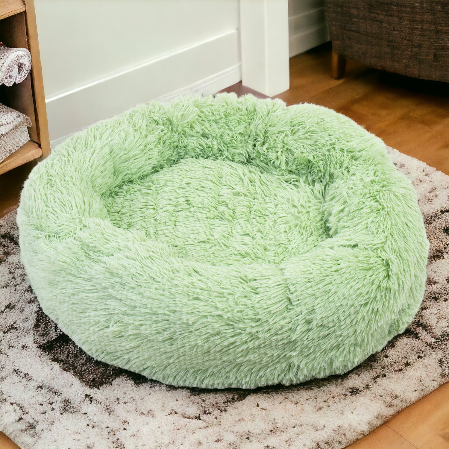 Włochate legowisko dla psa kota miękkie posłanie kojec