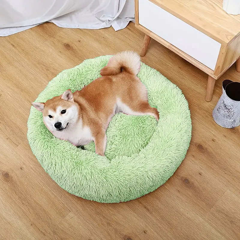 Włochate legowisko dla psa kota miękkie posłanie kojec