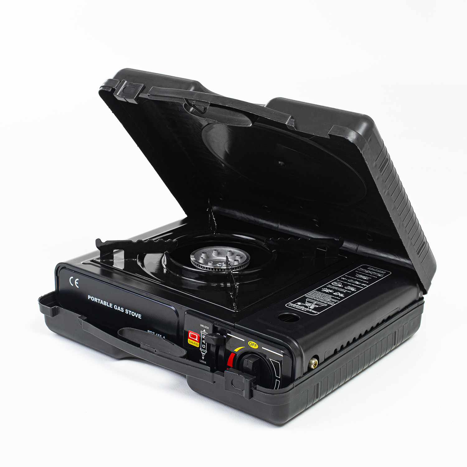 Kuchenka gazowa turystyczna polowa przenośna na kartusze butle + 4x kartusz z gazem