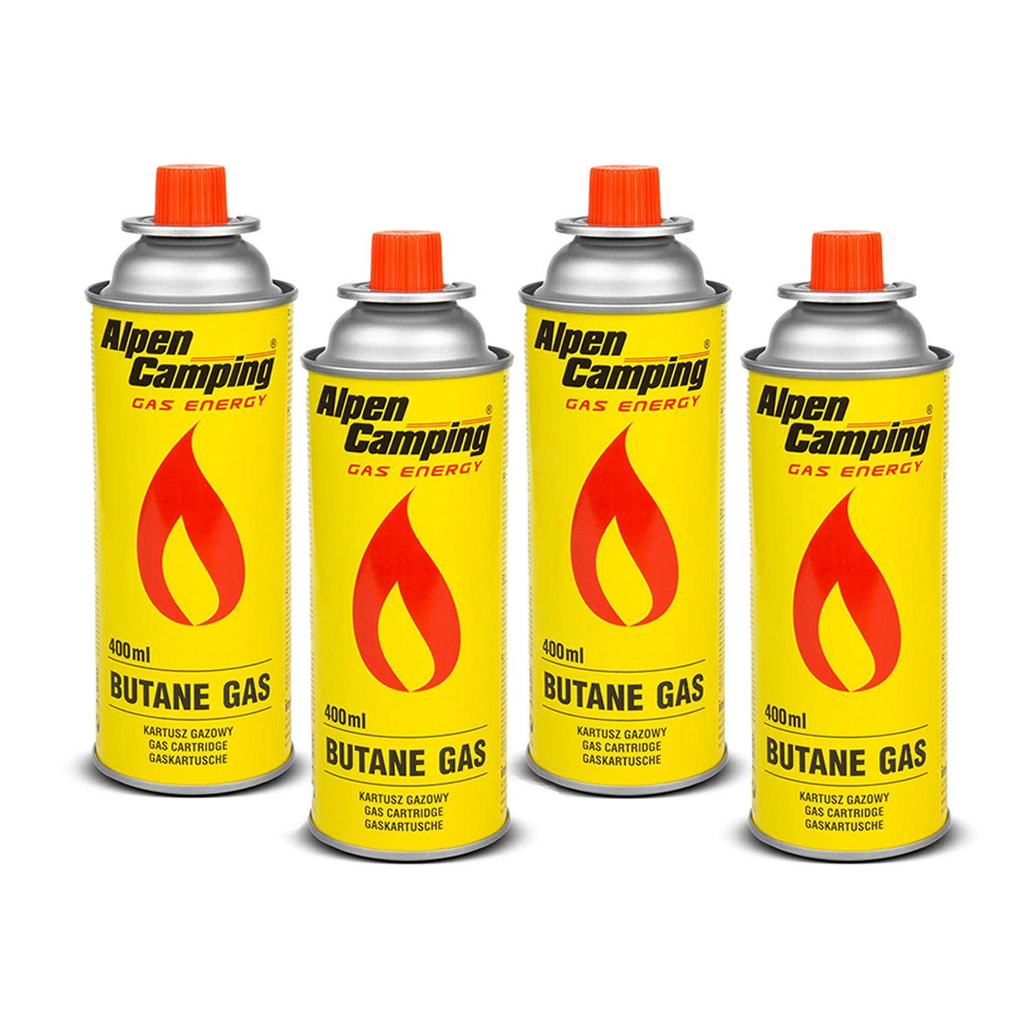 Kuchenka gazowa turystyczna polowa przenośna na kartusze butle + 4x kartusz z gazem