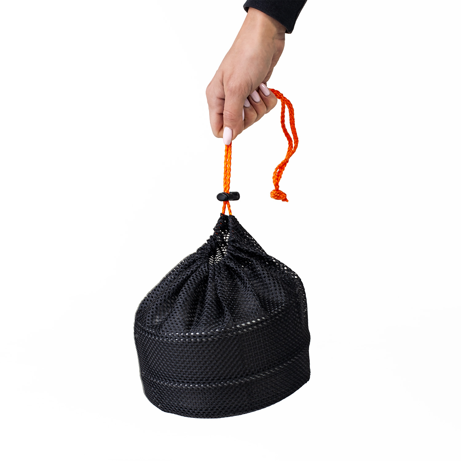 Zestaw garnków naczyń turystycznych pod namiot czarny