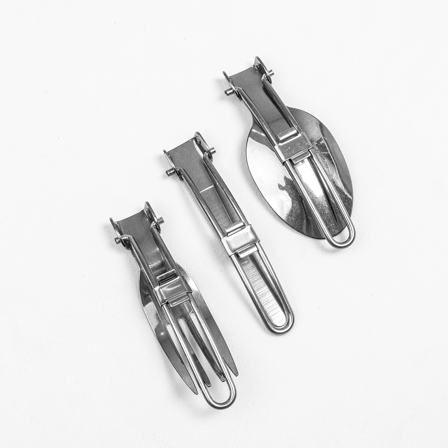 Sztućce turystyczne kempingowe pod namiot na biwak składane