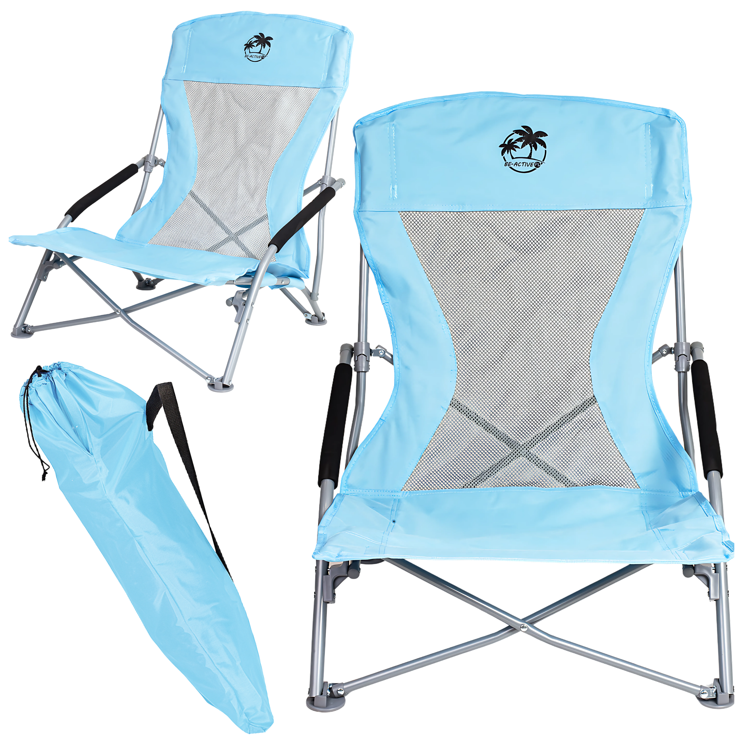 Krzesło turystyczne plażowe wędkarskie na kemping ryby rozkładane