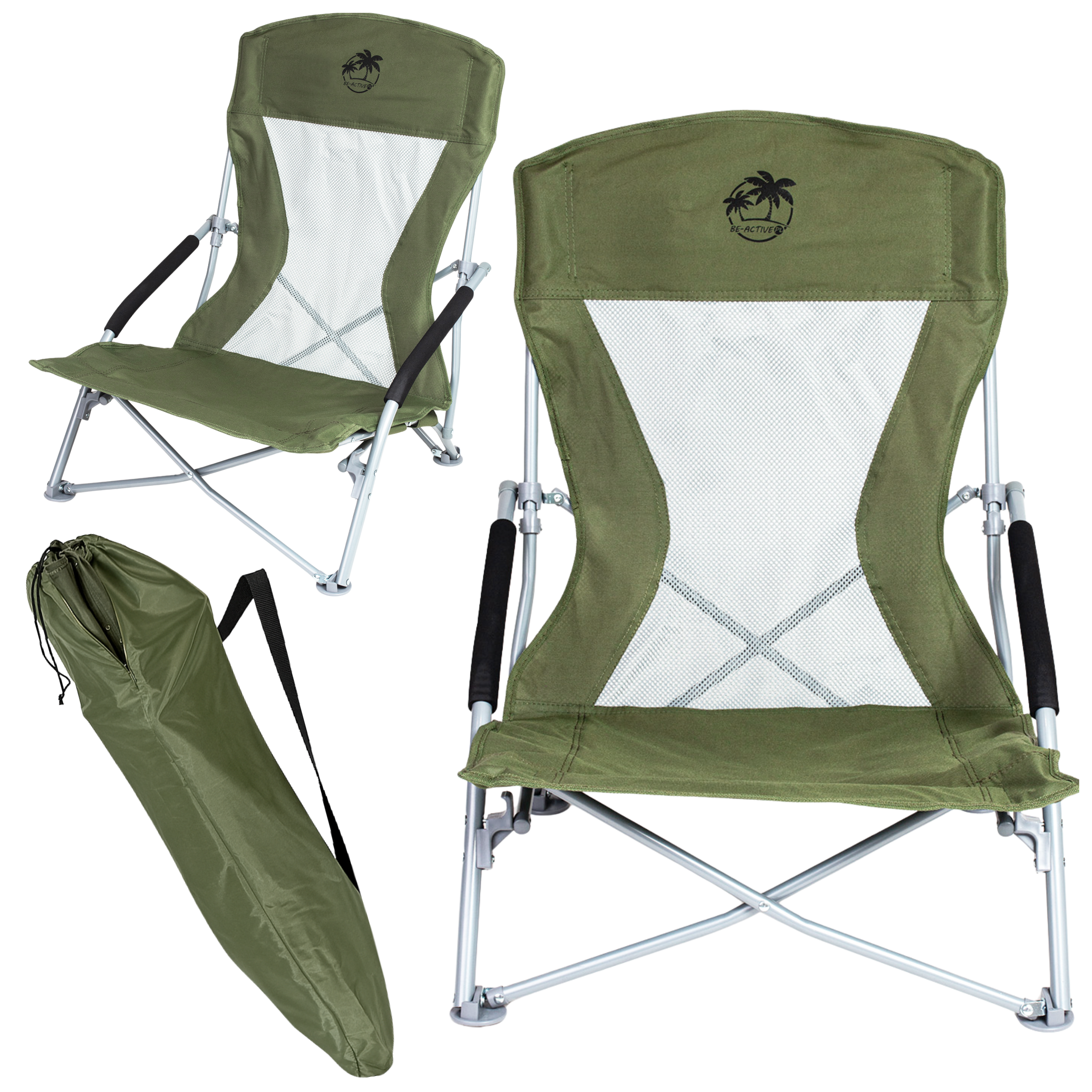 Krzesło turystyczne plażowe wędkarskie na kemping ryby rozkładane