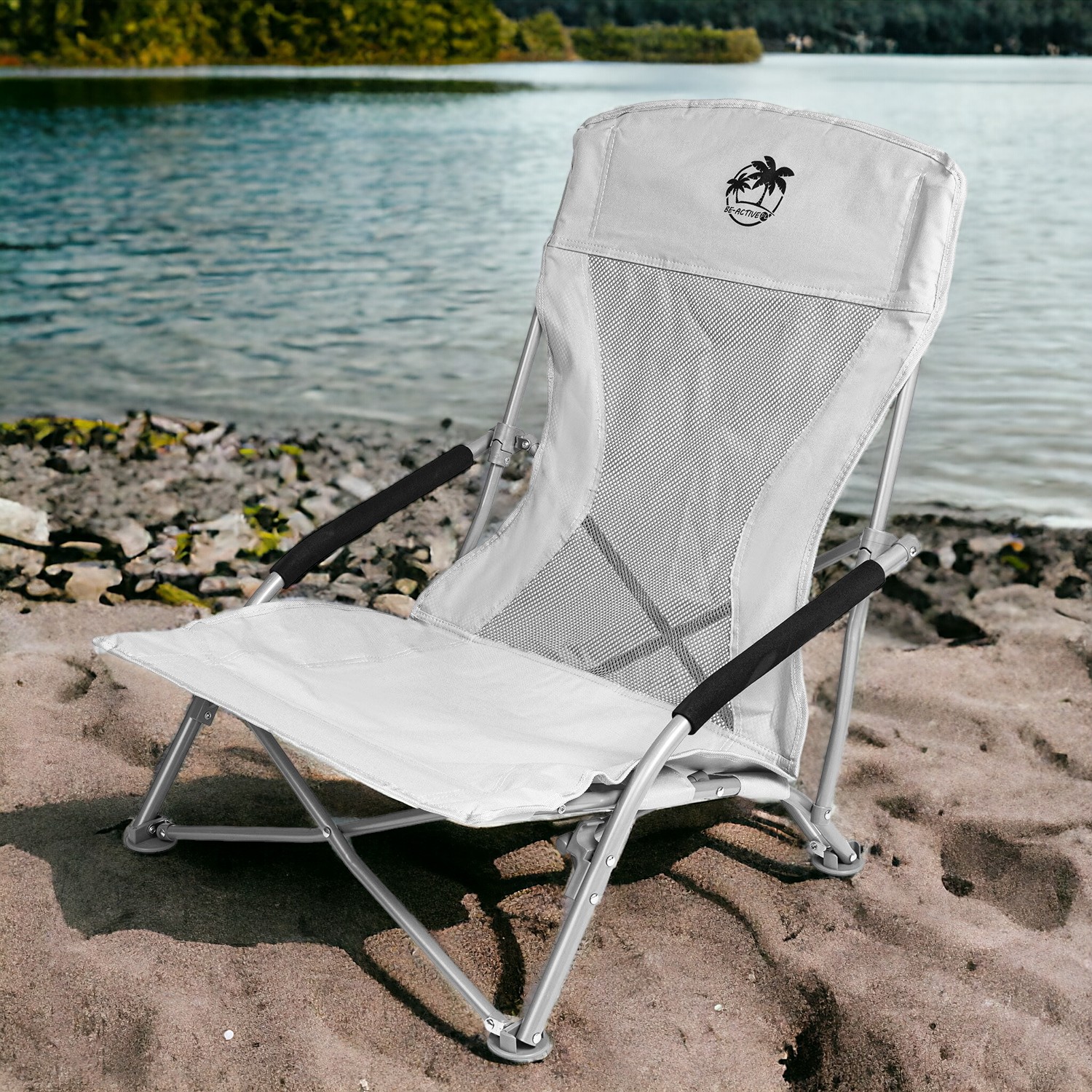 Krzesło turystyczne plażowe wędkarskie na kemping ryby rozkładane