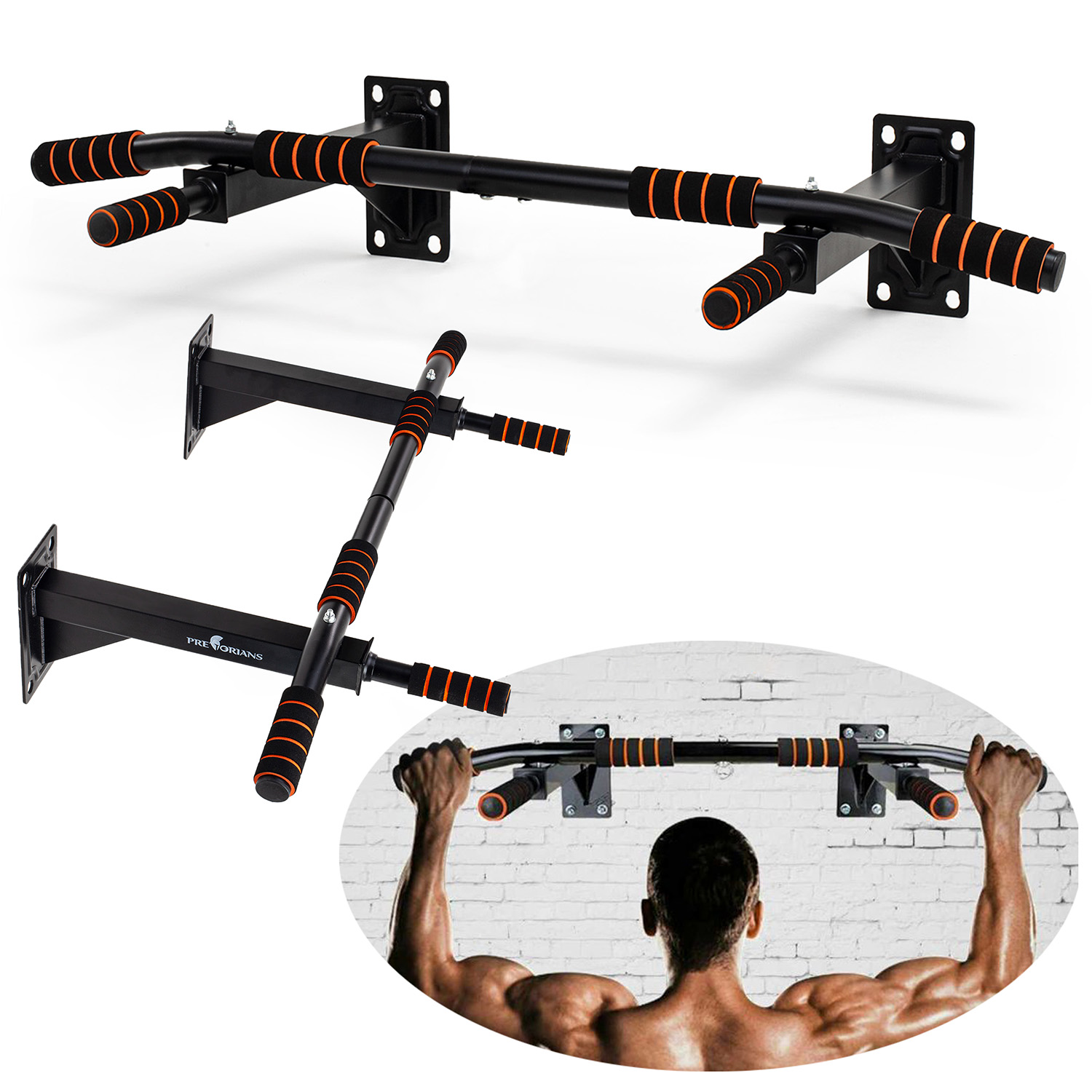 Drążek do podciągania ćwiczeń ścienny wielofunkcyjny mocny