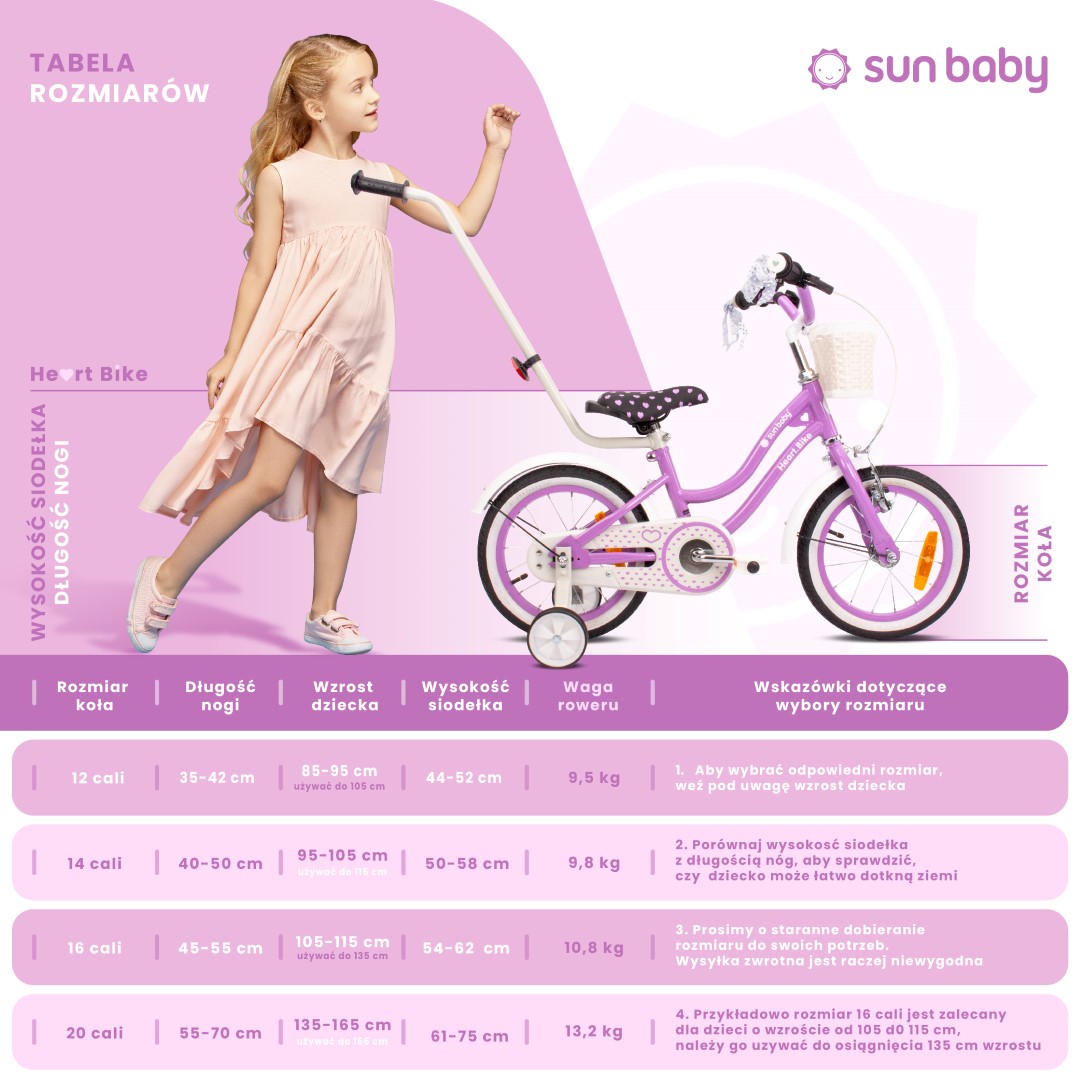 Rower dziecięcy dla dziewczynki BMX 14