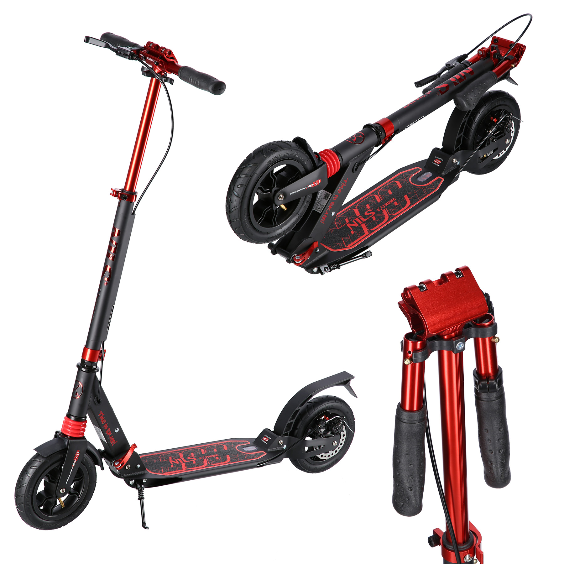 Hulajnoga duża składana HM209T black-red Nils Extreme