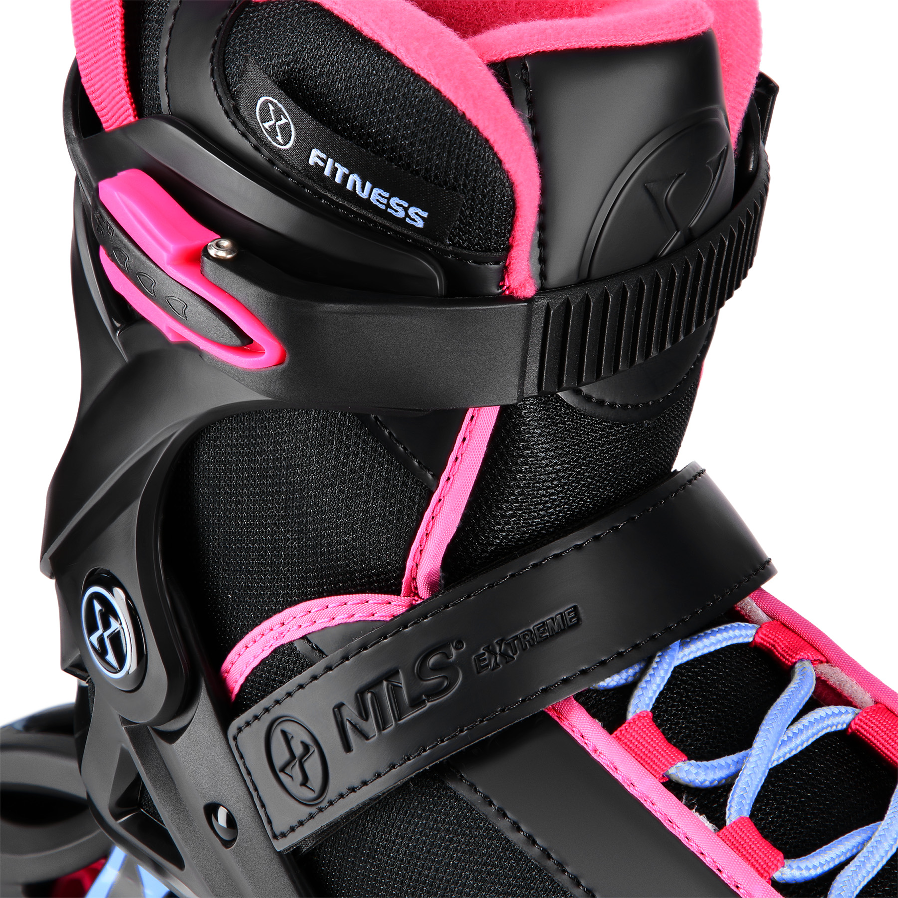 Łyżworolki NA22151 czarno różowe rozmiar 38 Nils Extreme