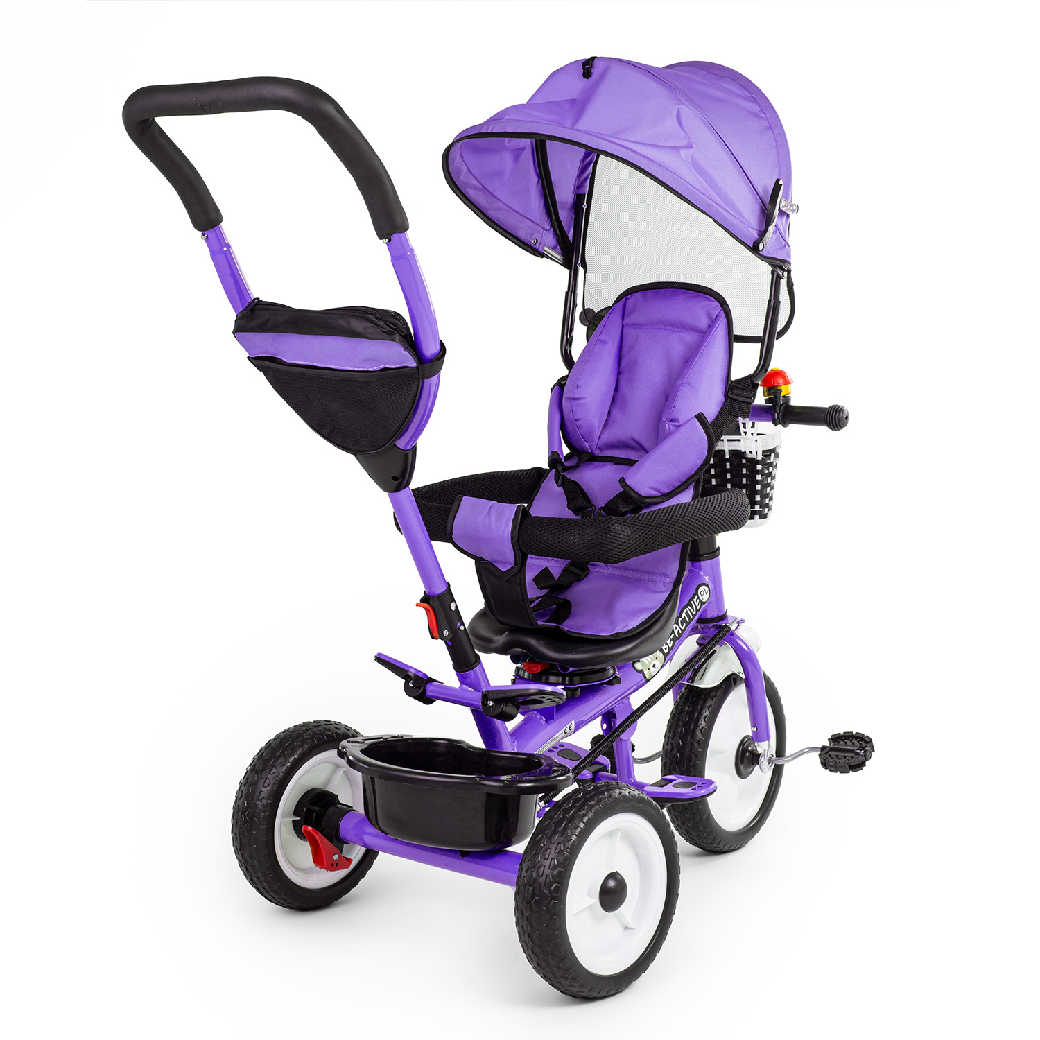 Wielofunkcyjny rowerek trójkołowy 3w1 jeździk pchacz wózek obrotowy dla dzieci