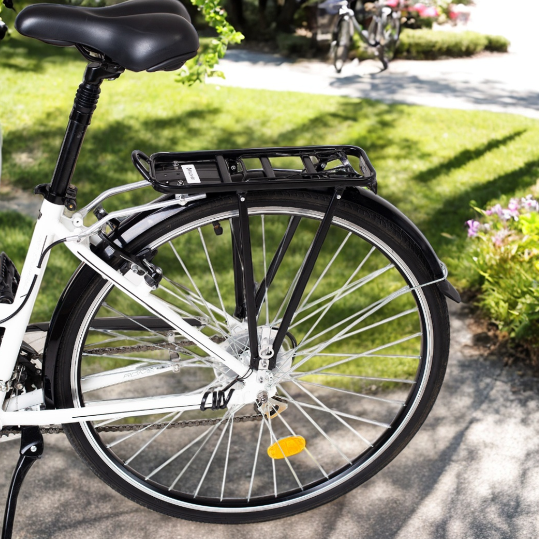 Bagażnik rowerowy tylny z aluminium wytrzymały do 35kg na rower uniwersalny