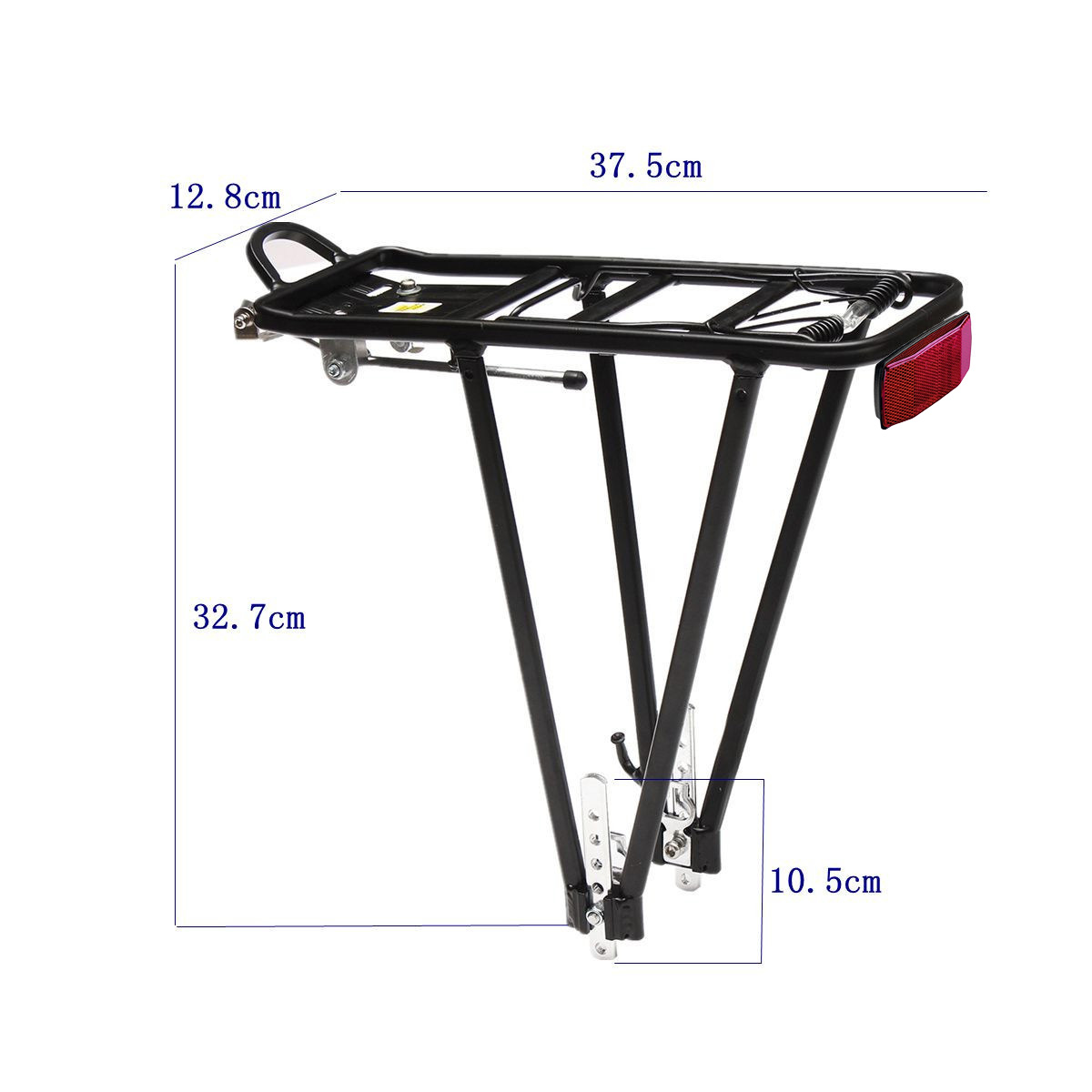 Bagażnik rowerowy tylny z aluminium wytrzymały do 35kg na rower uniwersalny