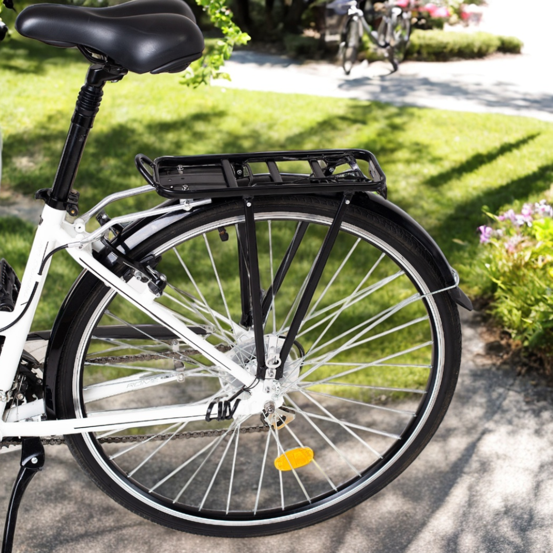 Bagażnik rowerowy tylny z aluminium wytrzymały do 35kg na rower uniwersalny