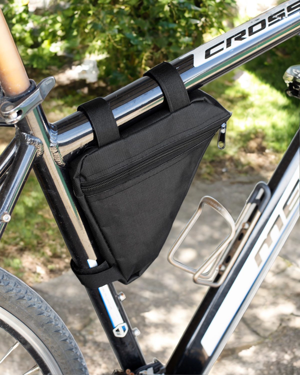 Sakwa rowerowa trójkątna saszetka na rower wodoodporna torba pod ramę