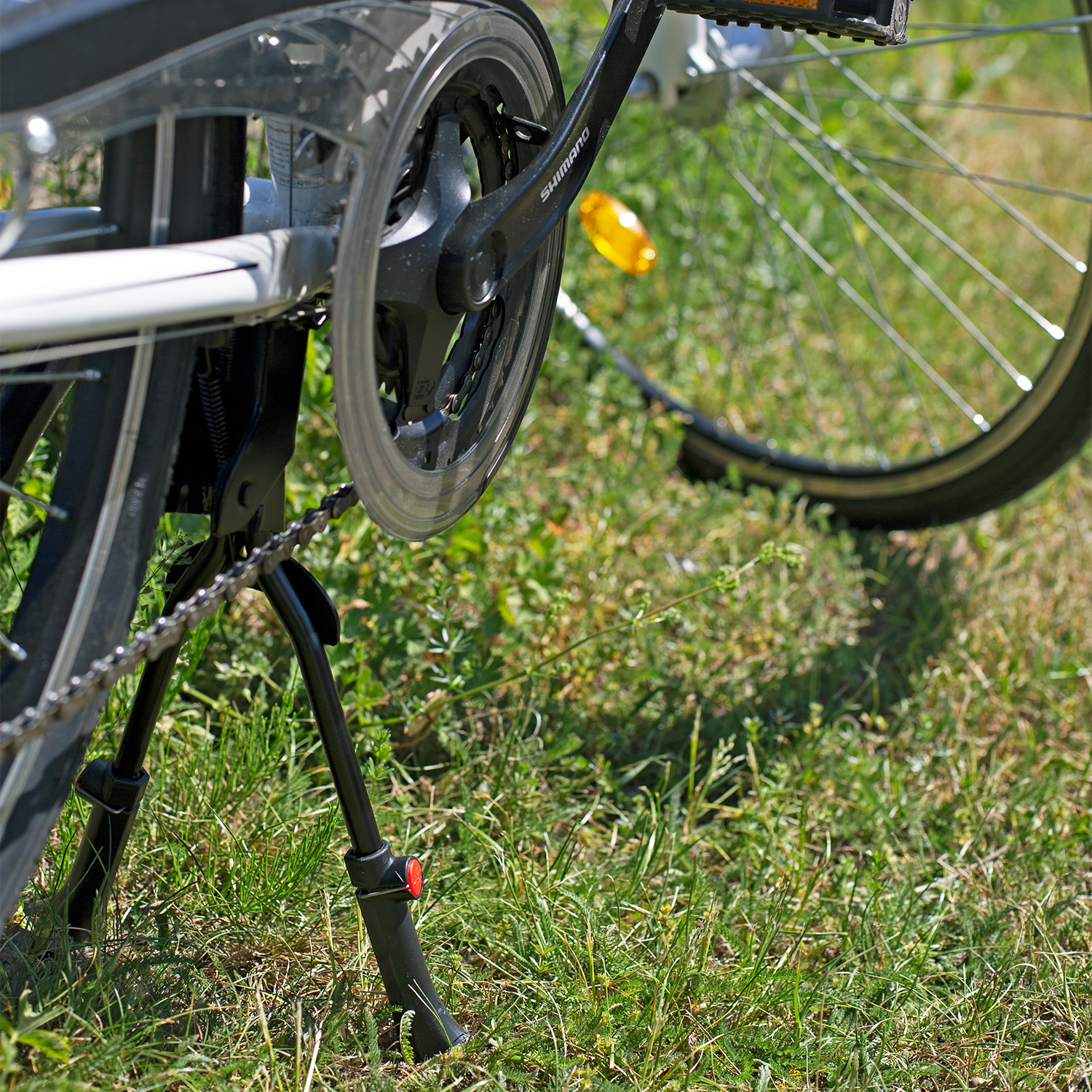 Stopka rowerowa podwójna centralna nóżka do roweru regulowana