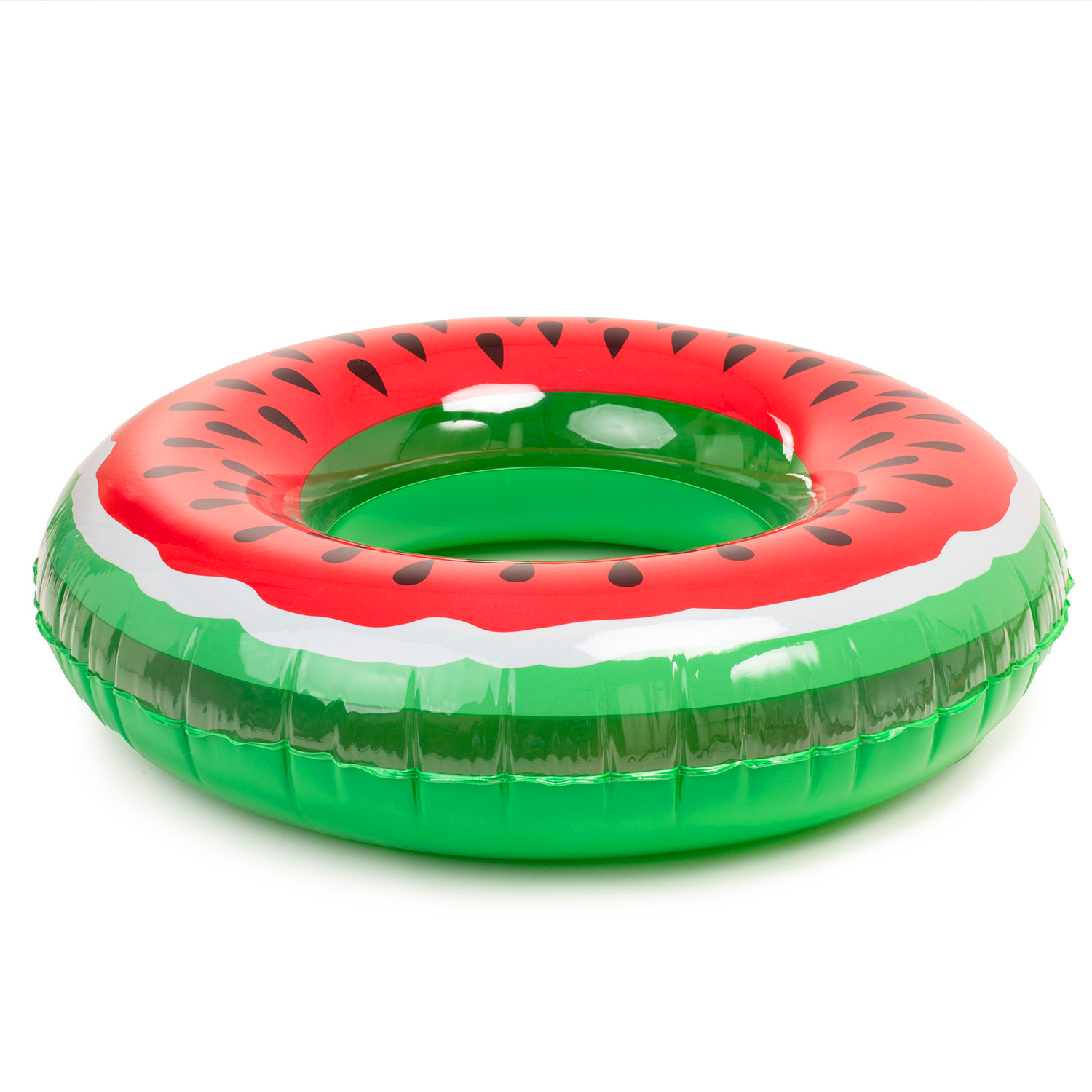 Duże koło dmuchane arbuz 120cm materac do wody pływania na basen xxl