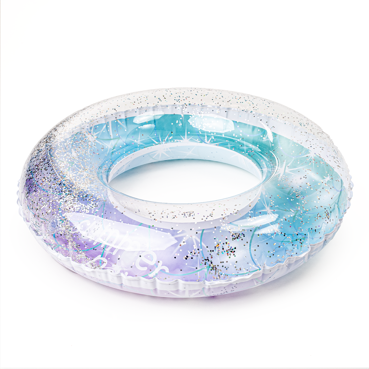 Koło dmuchane do pływania gwiazdy z brokatem 80cm materac nad wodę basen dla dzieci