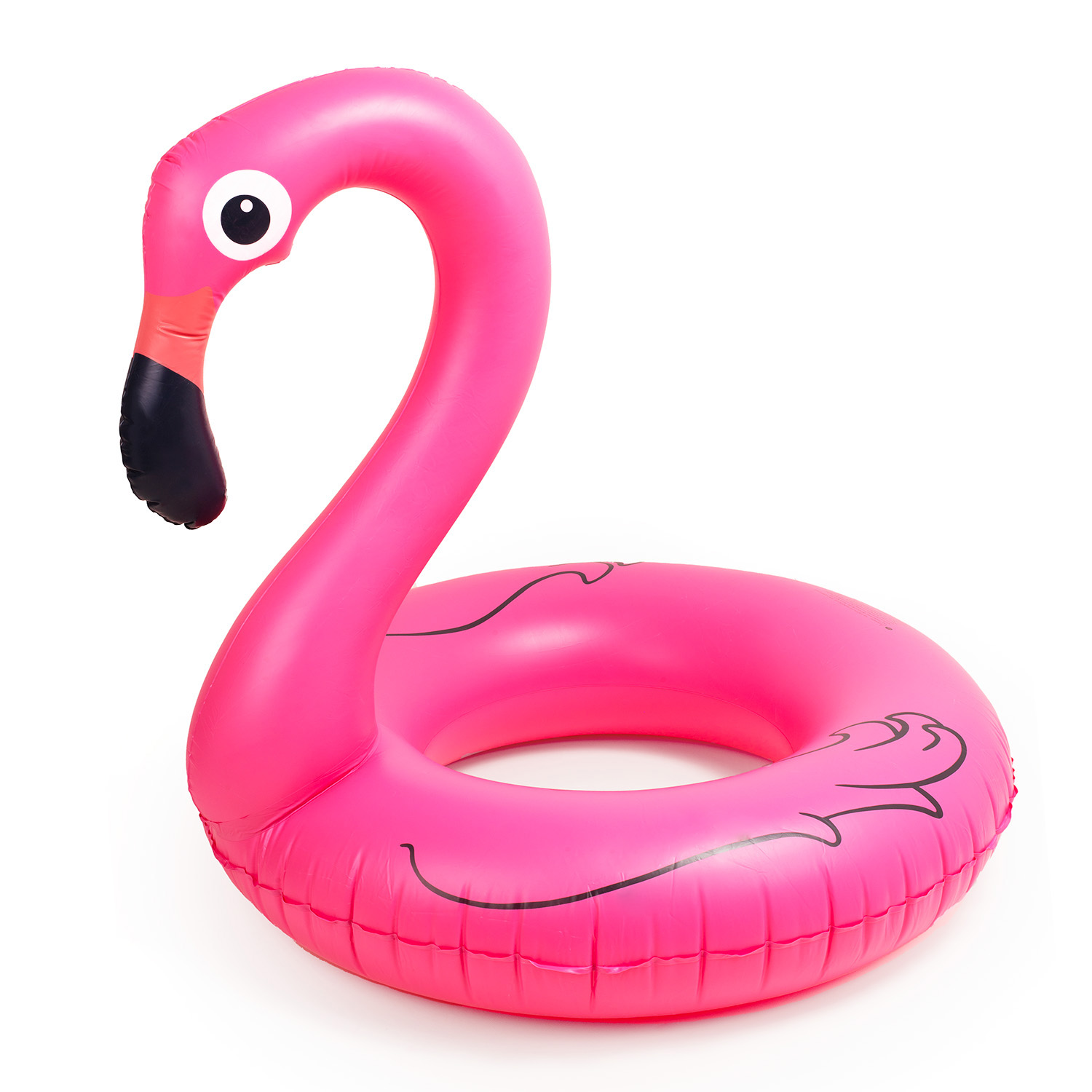 Koło materac do pływania plażowy duży flaming 120cm