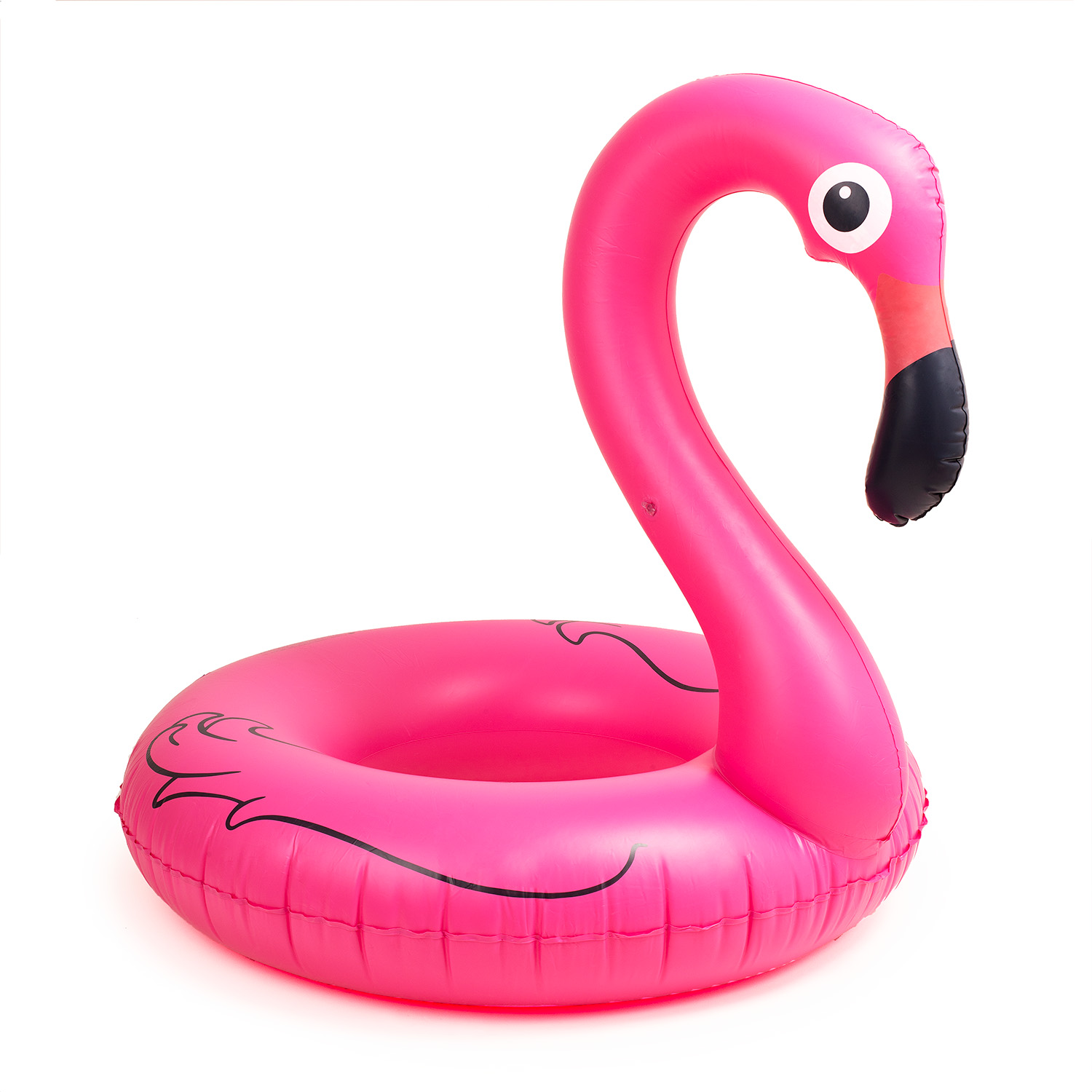 Koło materac do pływania plażowy duży flaming 120cm