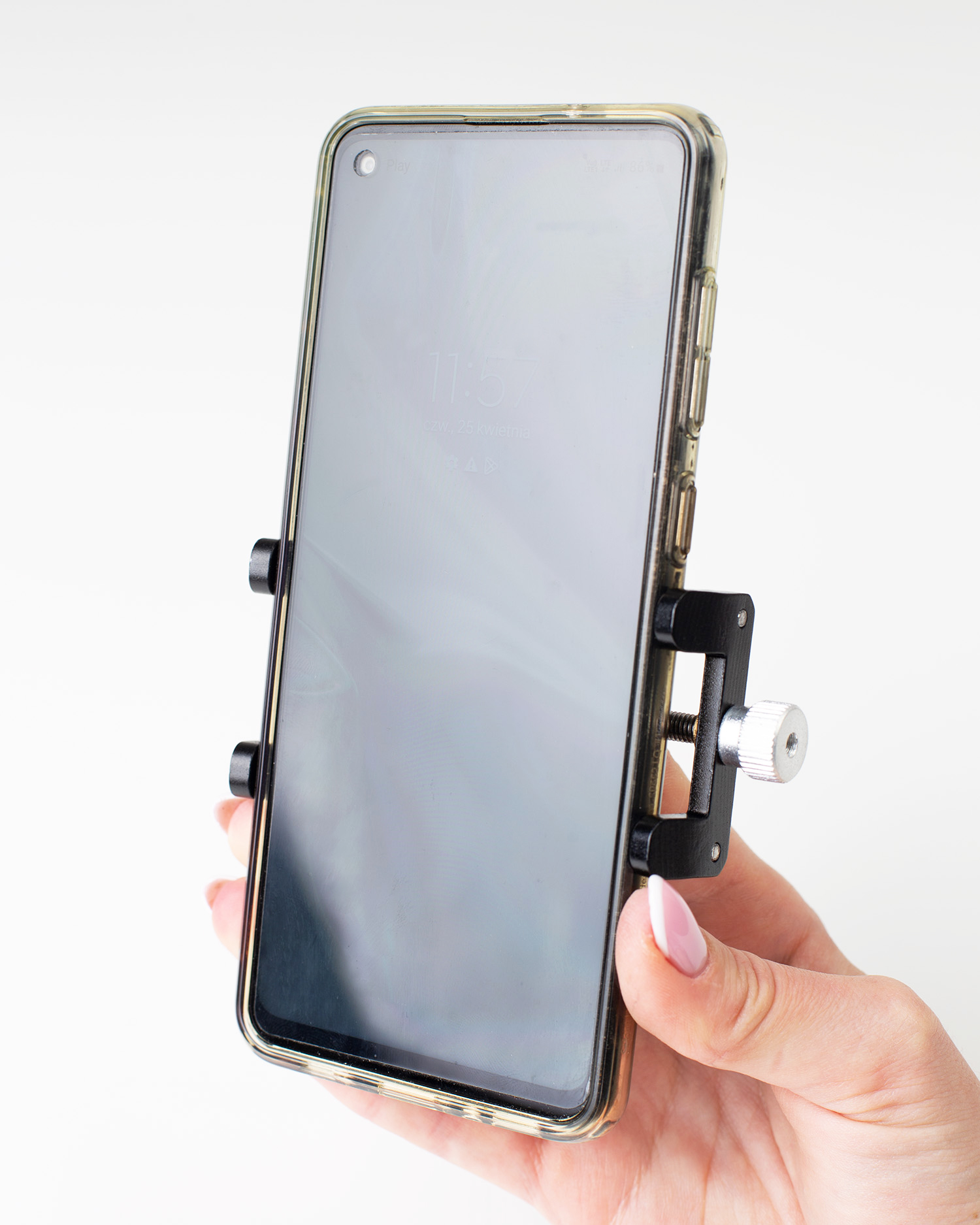 Uchwyt rowerowy na telefon mocowanie na kierownicę regulowany do telefonu roweru