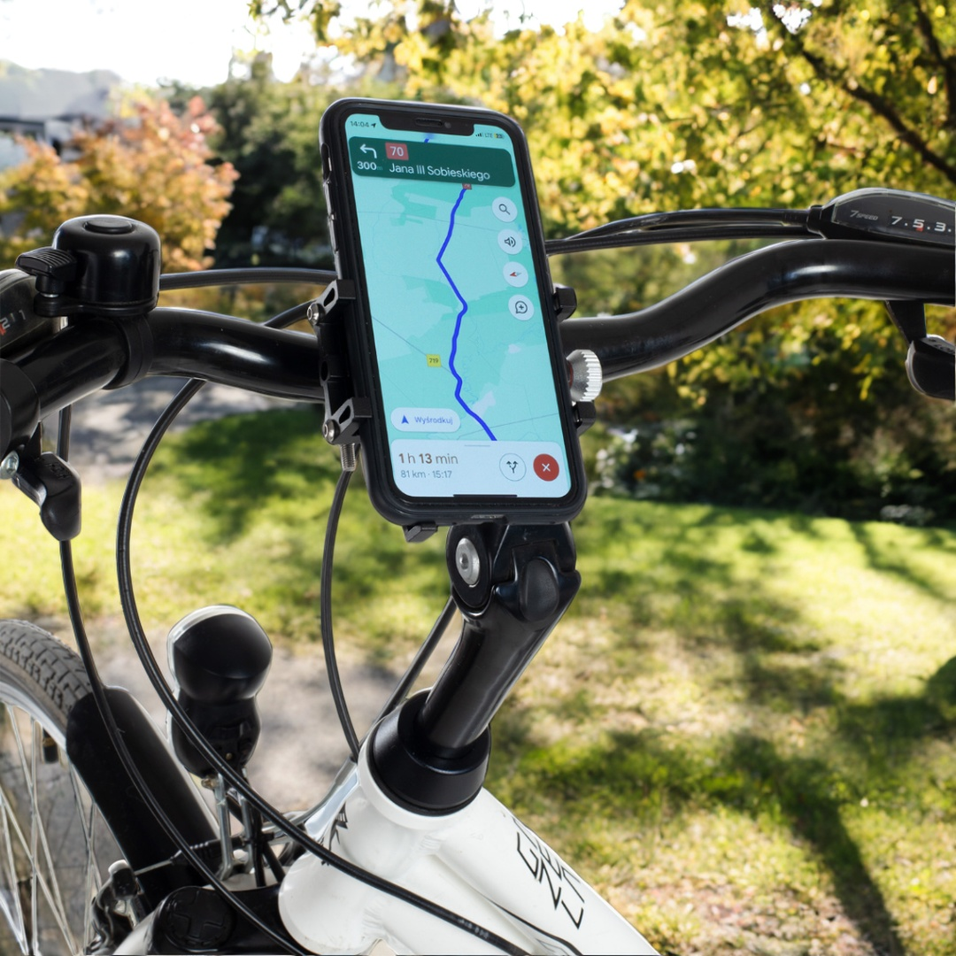 Uchwyt rowerowy na telefon regulowany do telefonu roweru mocowanie na kierownicę