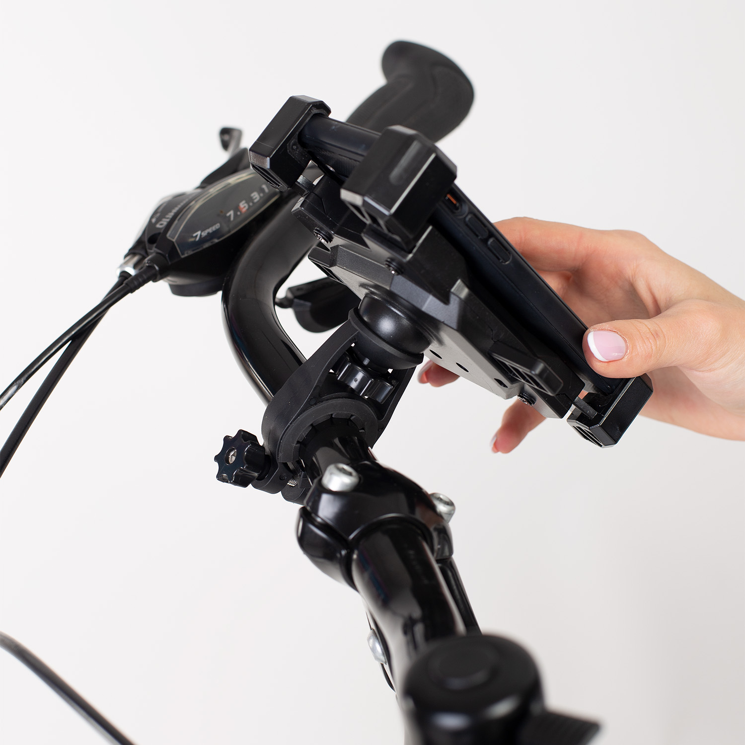 Uchwyt rowerowy na telefon regulowany do roweru telefonu mocowanie na kierownicę