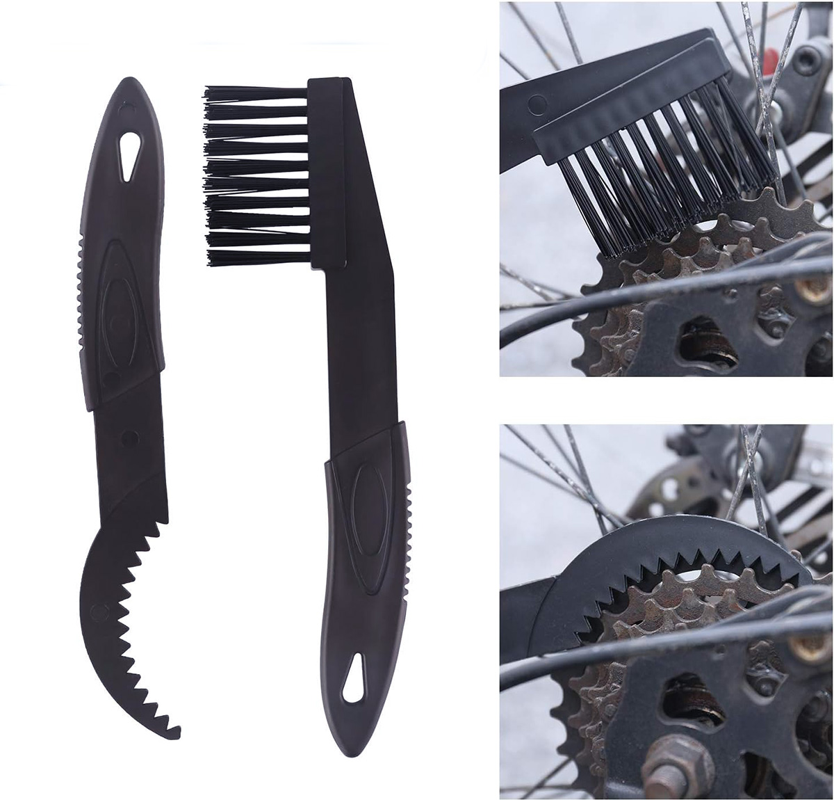 Przyrząd do czyszczenia łańcucha rowerowego zestaw maszynka szczotka