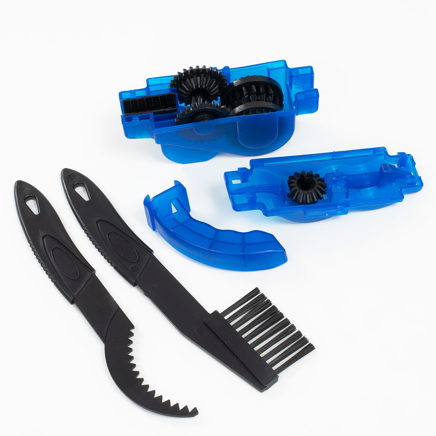 Przyrząd do czyszczenia łańcucha rowerowego zestaw maszynka szczotka