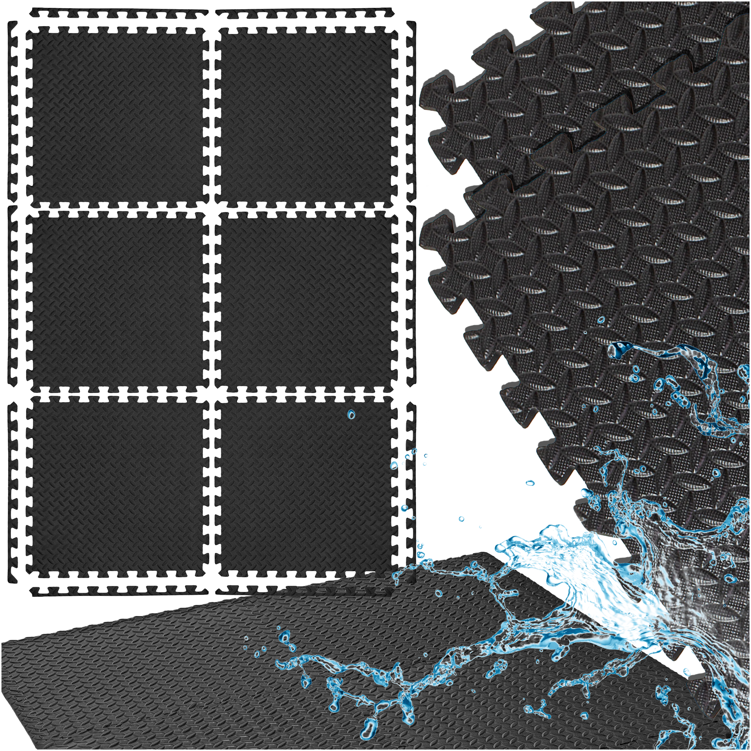 Mata pod sprzęt siłowy ochronna puzzle EVA - 6el.