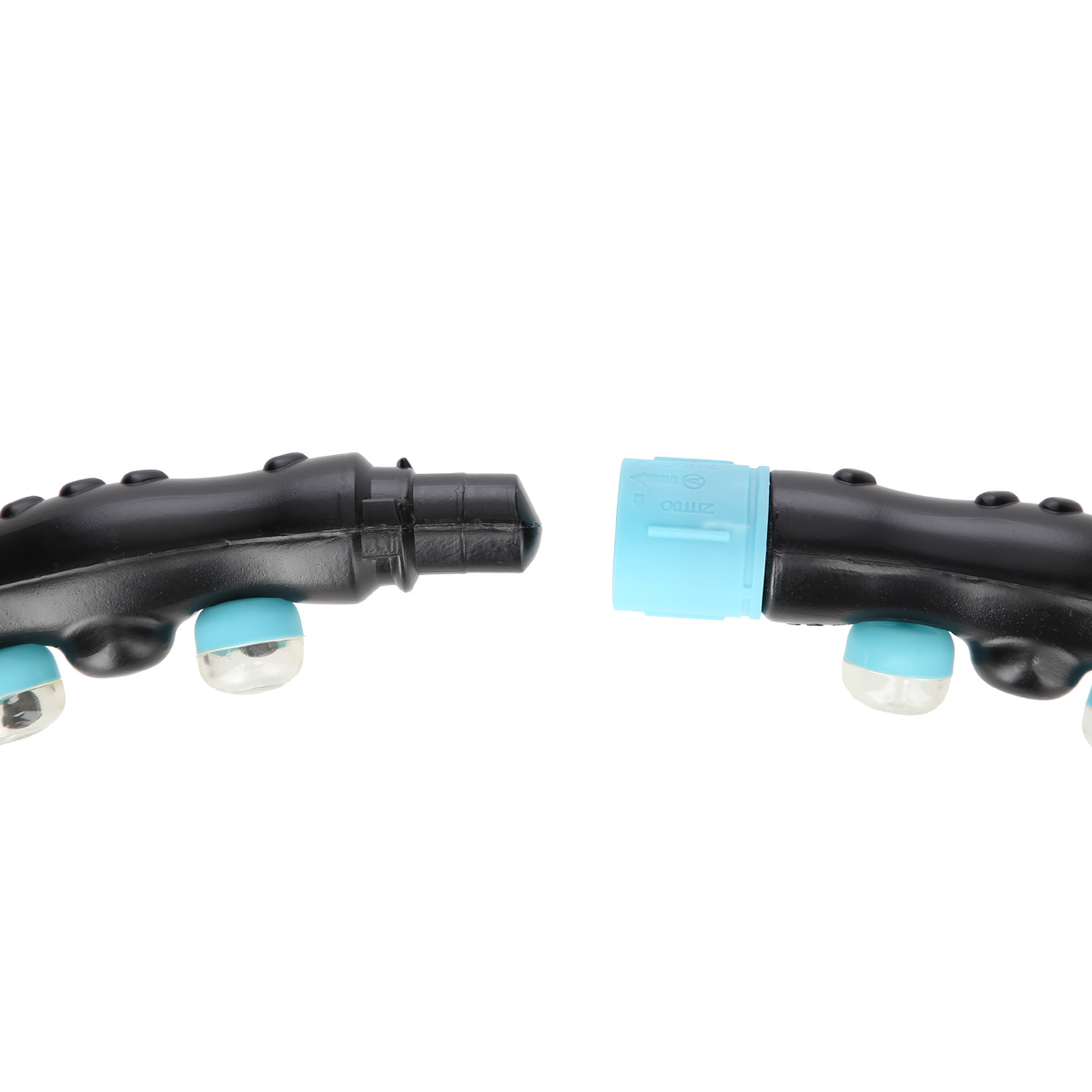 Hula hop masujący z magnesami 98cm czarno-niebieski HHP006 HMS