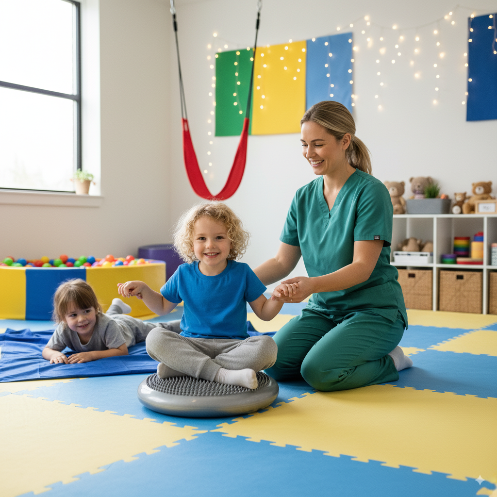 Poduszka sensoryczna dysk korekcyjny do ćwiczeń szara