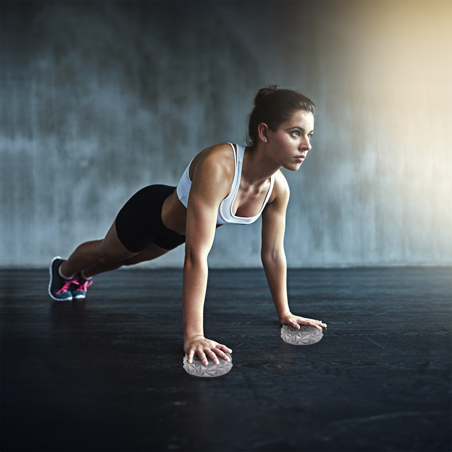 Półkula sensoryczna półjeżyk do rehabilitacji masażu srebrna