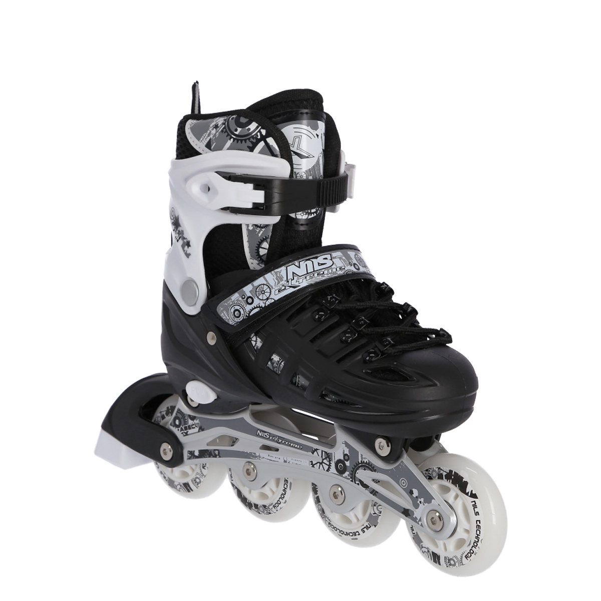 NH10905A łyżwy/rolki/wrotki 4w1 czarne M Nils Extreme