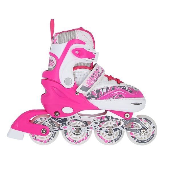 Łyżwy/rolki 2w1 NF10927A ciemno różowe L Nils Extreme