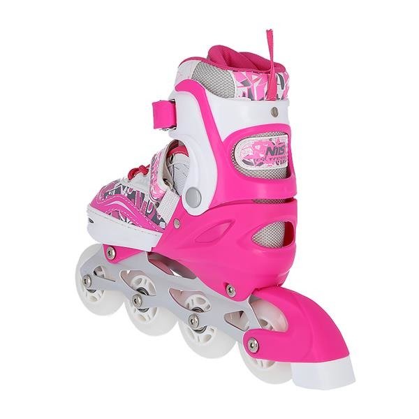 Łyżwy/rolki 2w1 NF10927A ciemno różowe L Nils Extreme