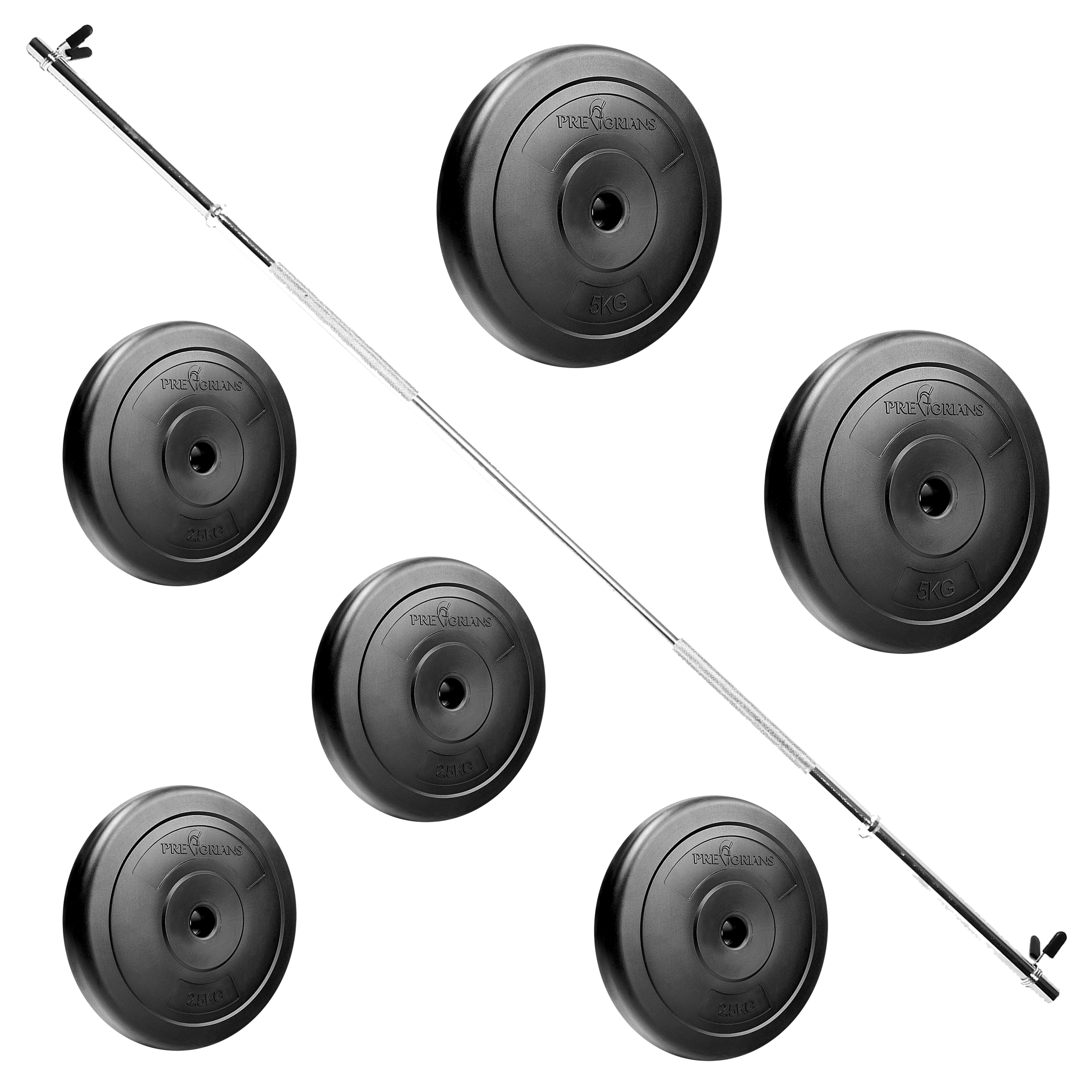 Zestaw do ćwiczeń 27kg z gryfem prostym 180 cm i nakładem obciążeń