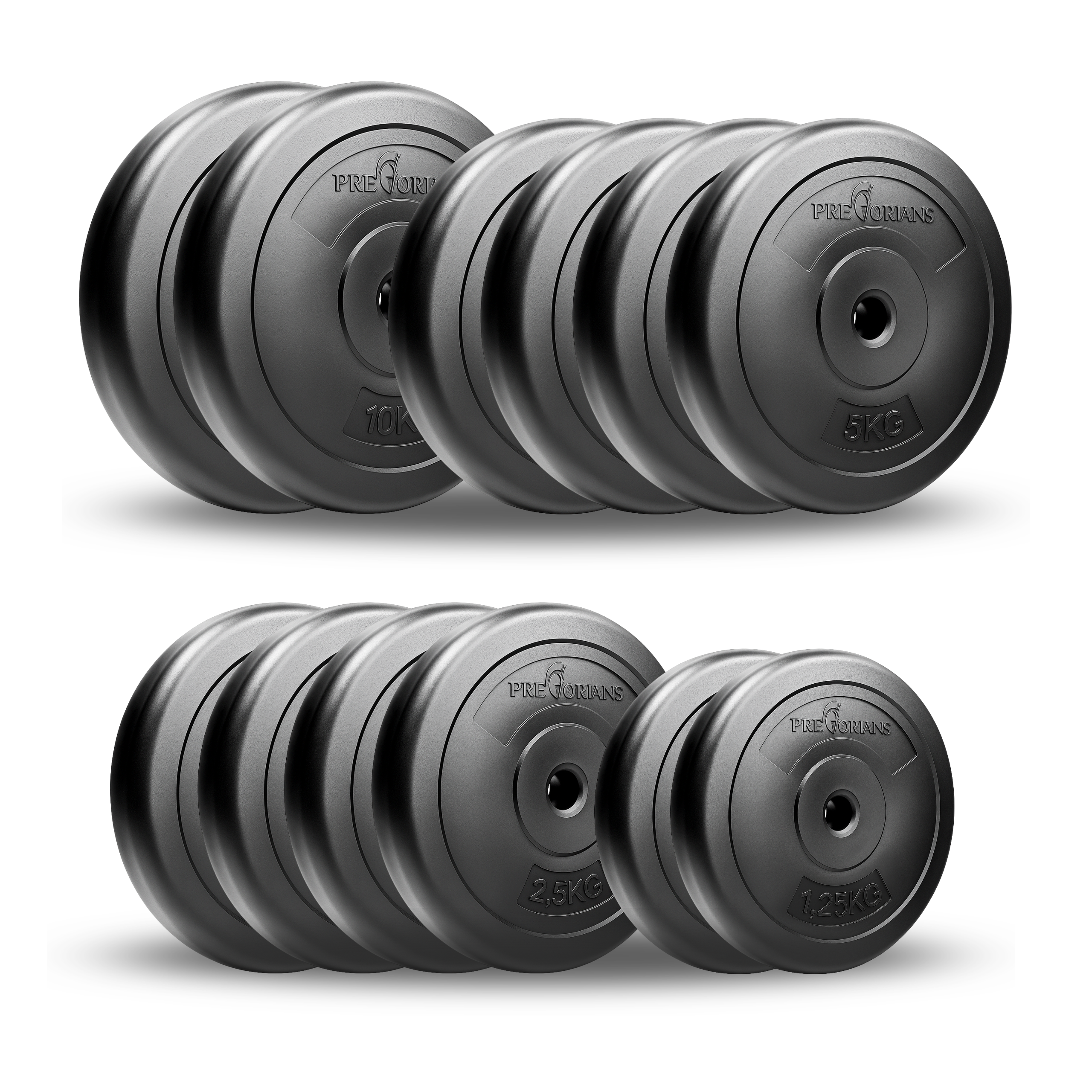 Zestaw do ćwiczeń 60kg - ze sztangą / gryfem prostym 180 cm i nakładem obciążeń