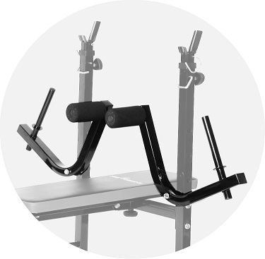 Zestaw do ćwiczeń 123kg z ławką treningową PH 2132 sztangą / gryfem prostym 180 cm, obciążeniem 90 kg i hantlami